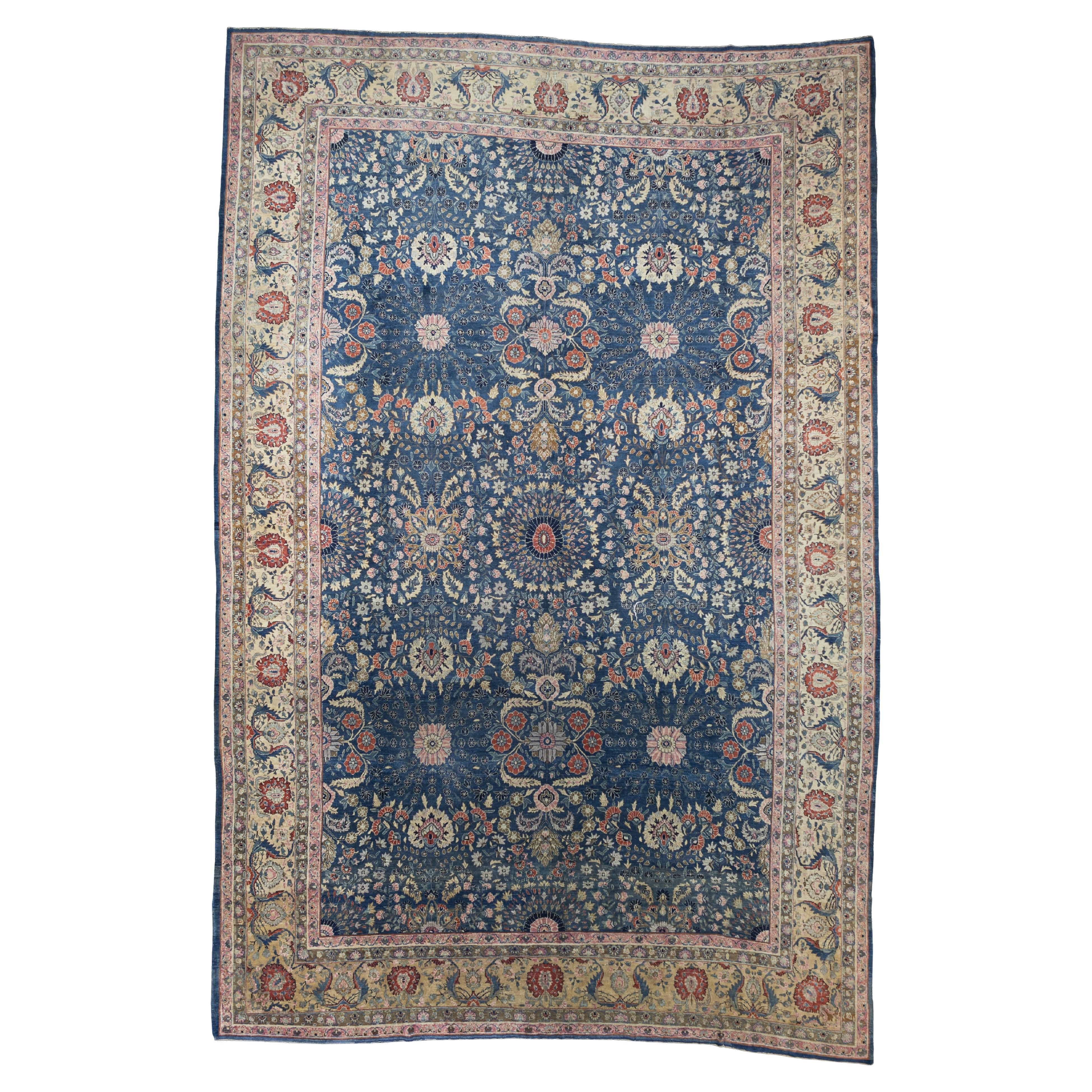 Fina Alfombra Persa Antigua Sarouk Farahan 11'0" x 16'5