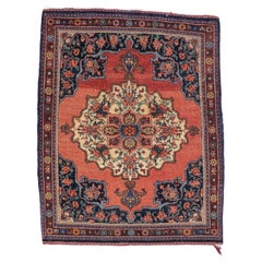 Fine tapis persan Farahan Sarouk de 2'3'' x 2'11''
