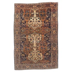 Fine Antique Persian Farahan Sarouk Rug 4'3" x 6’4"