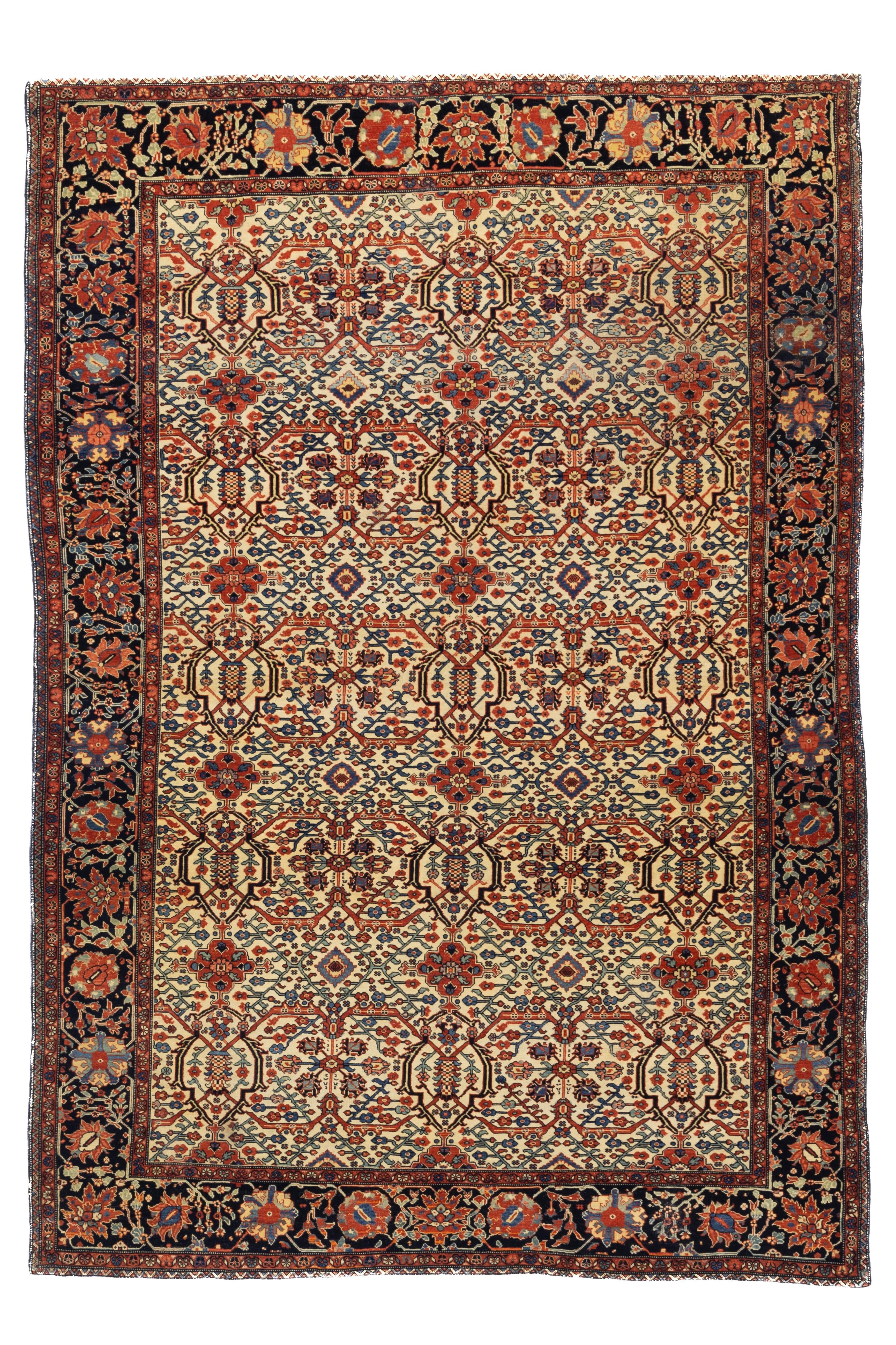 Tapis Sarouk Farahan Persan antique 4'6