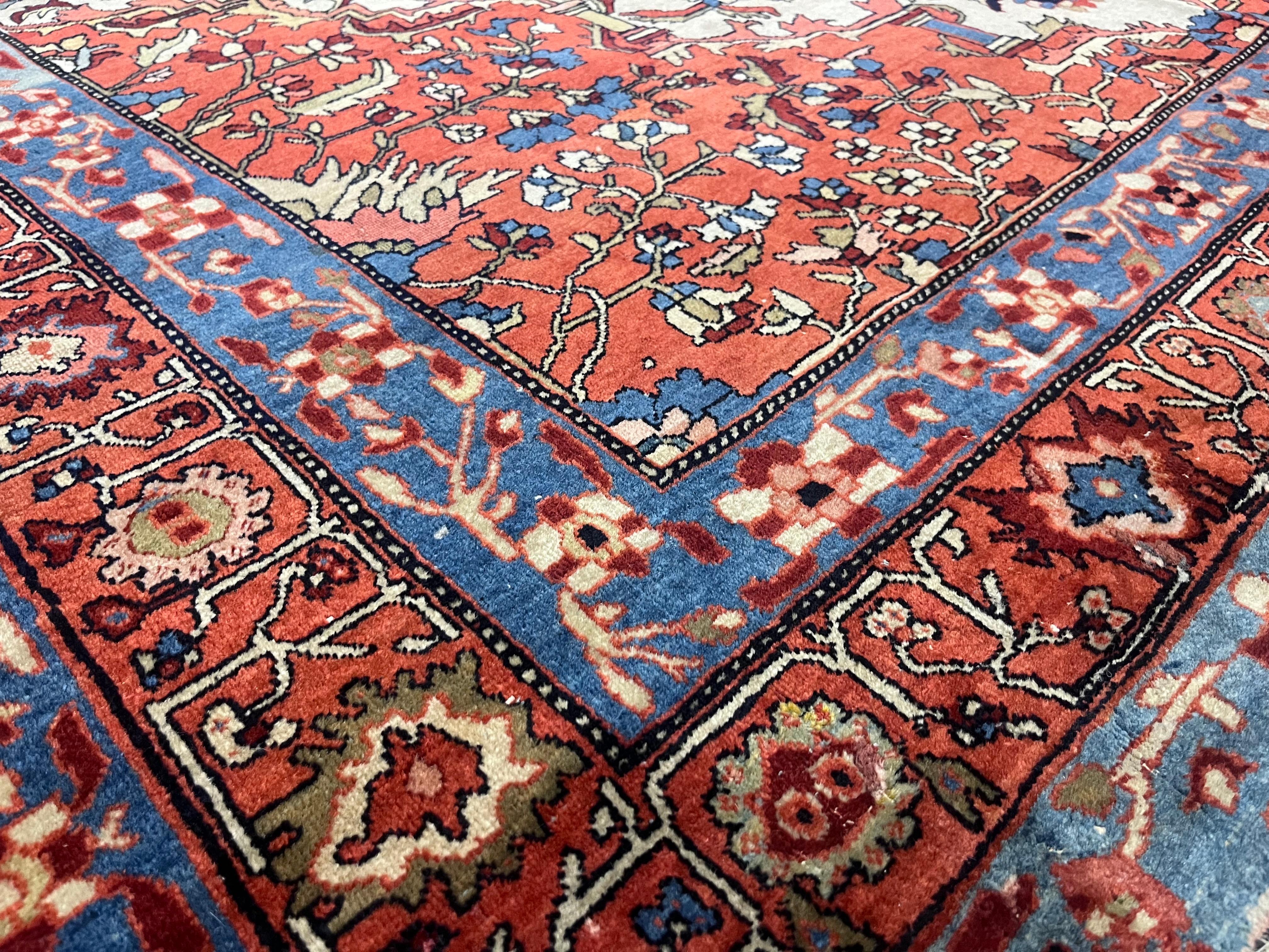 Fina Alfombra Persa Antigua Sarouk Farahan 6'3