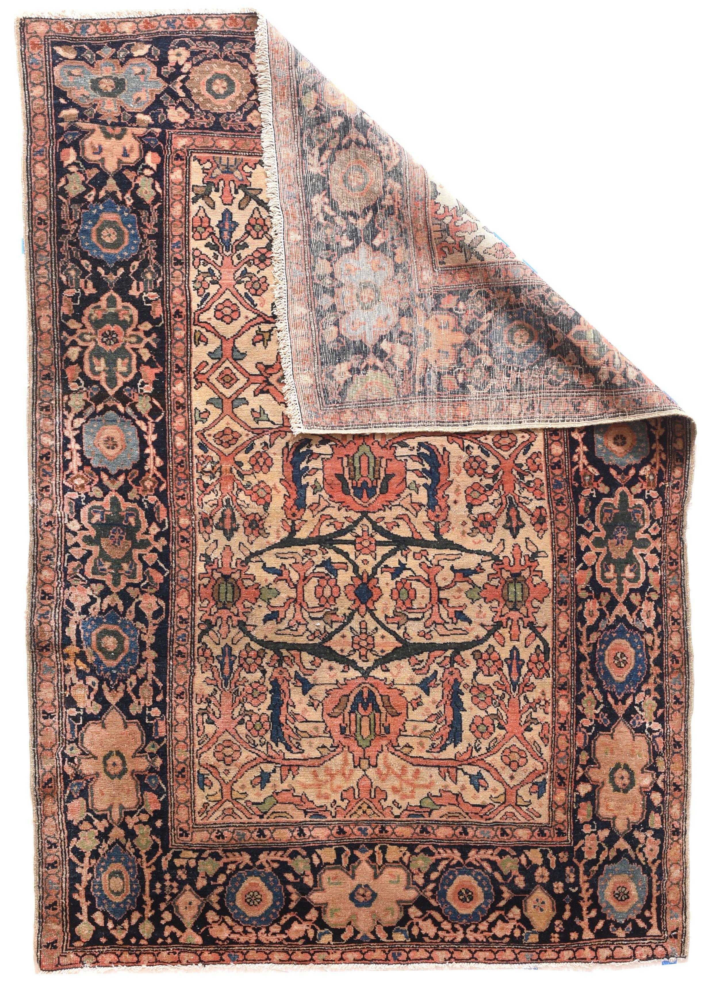 Antiker persischer Farahan Sarouk aus Sarouk (Asiatisch) im Angebot
