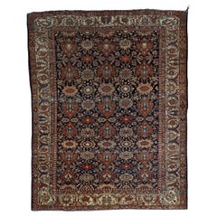 Fine Antique Persian Farahan Sarouk Wool Rug 7'0" x 9’6”