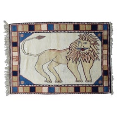 Fine Antique Persian Gabbeh Wool Rug 3'10" x 5’5”