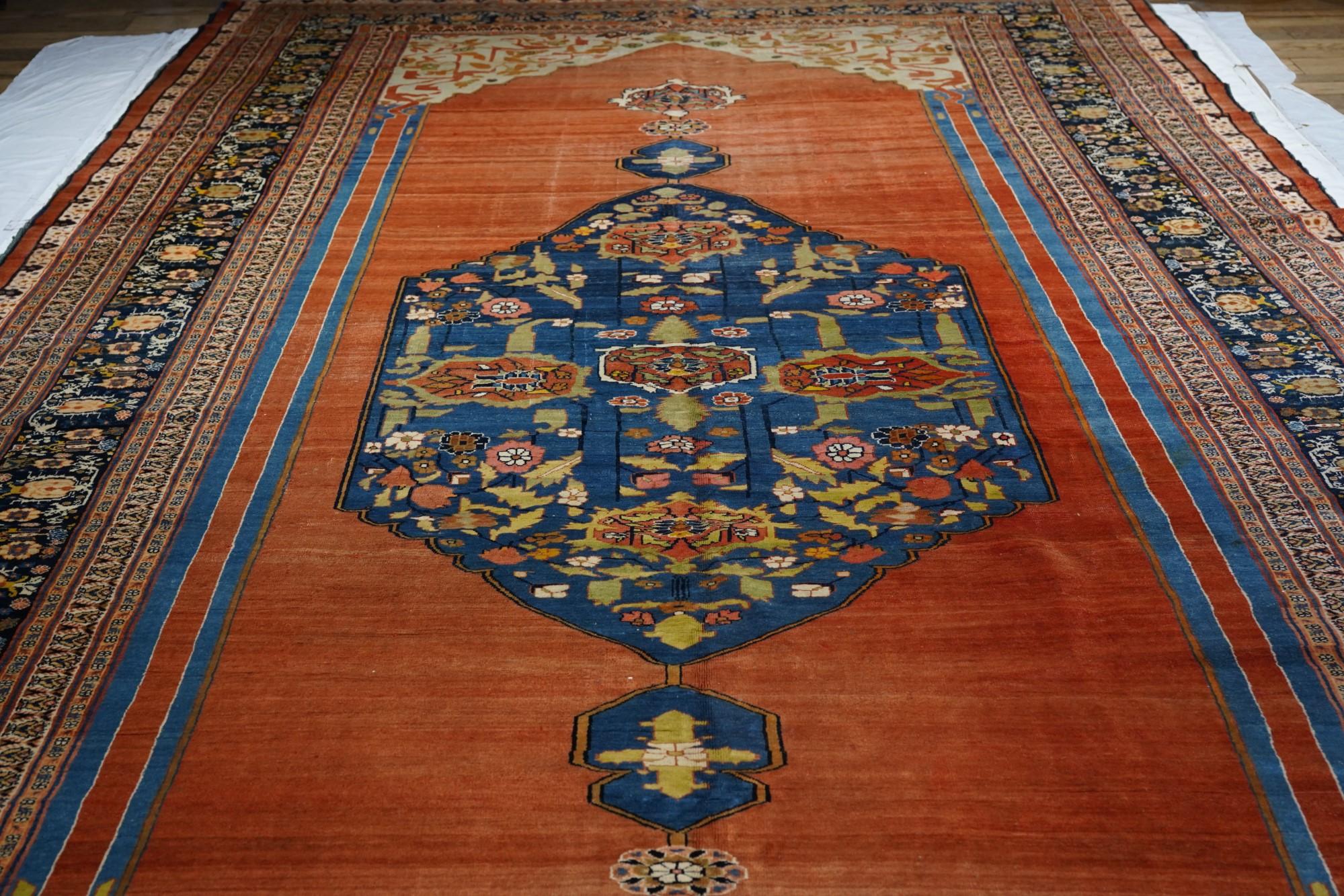 Fine Antique Persian Haji Jalili Rug For Sale 1