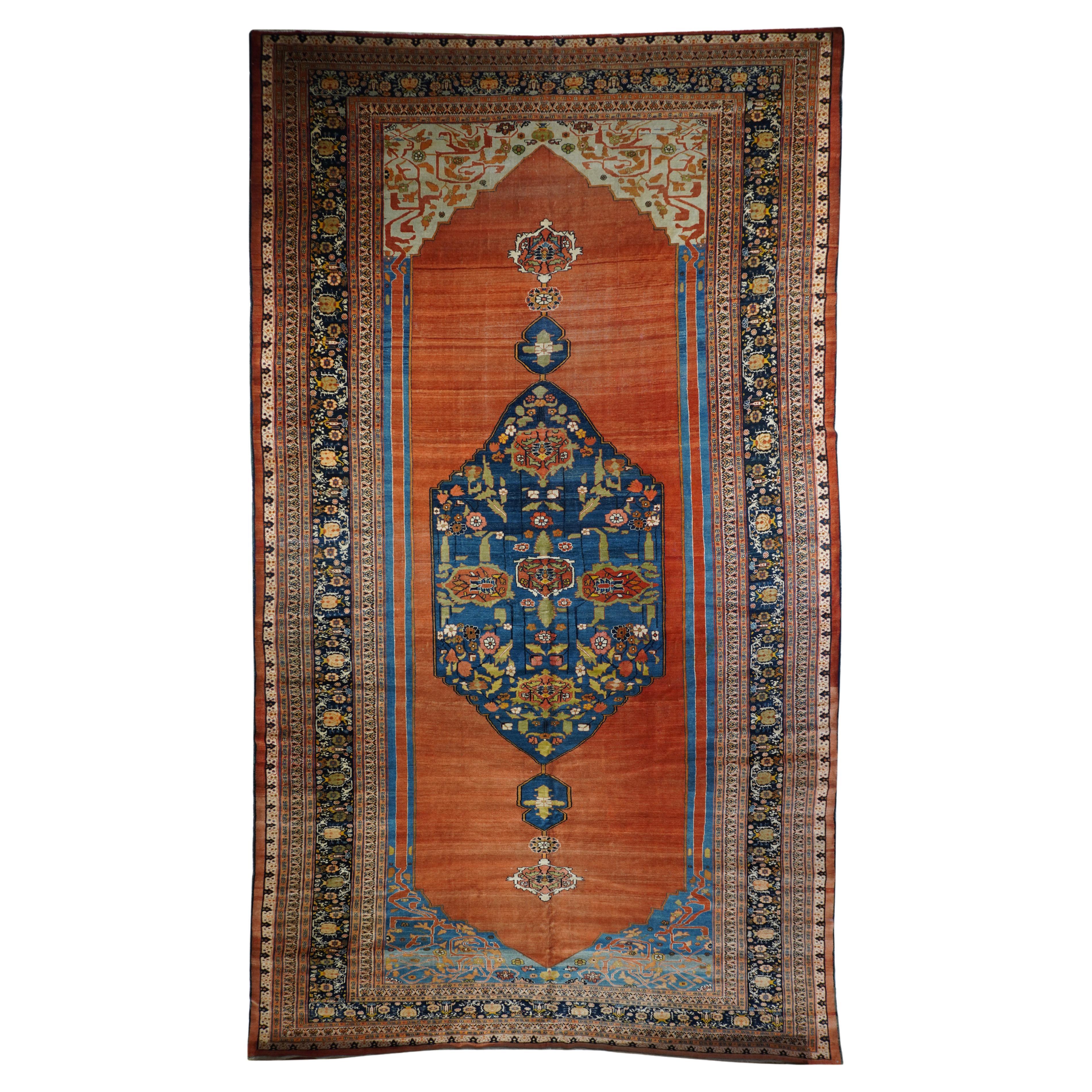 Fine Antique Persian Haji Jalili Rug For Sale