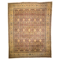 Fine Antique Persian Haji Jalili Tabriz Rug 10'6" x 13’7"