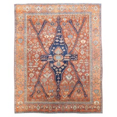 Tapis ancien persan Heriz Serapi 8'2 x 10'4