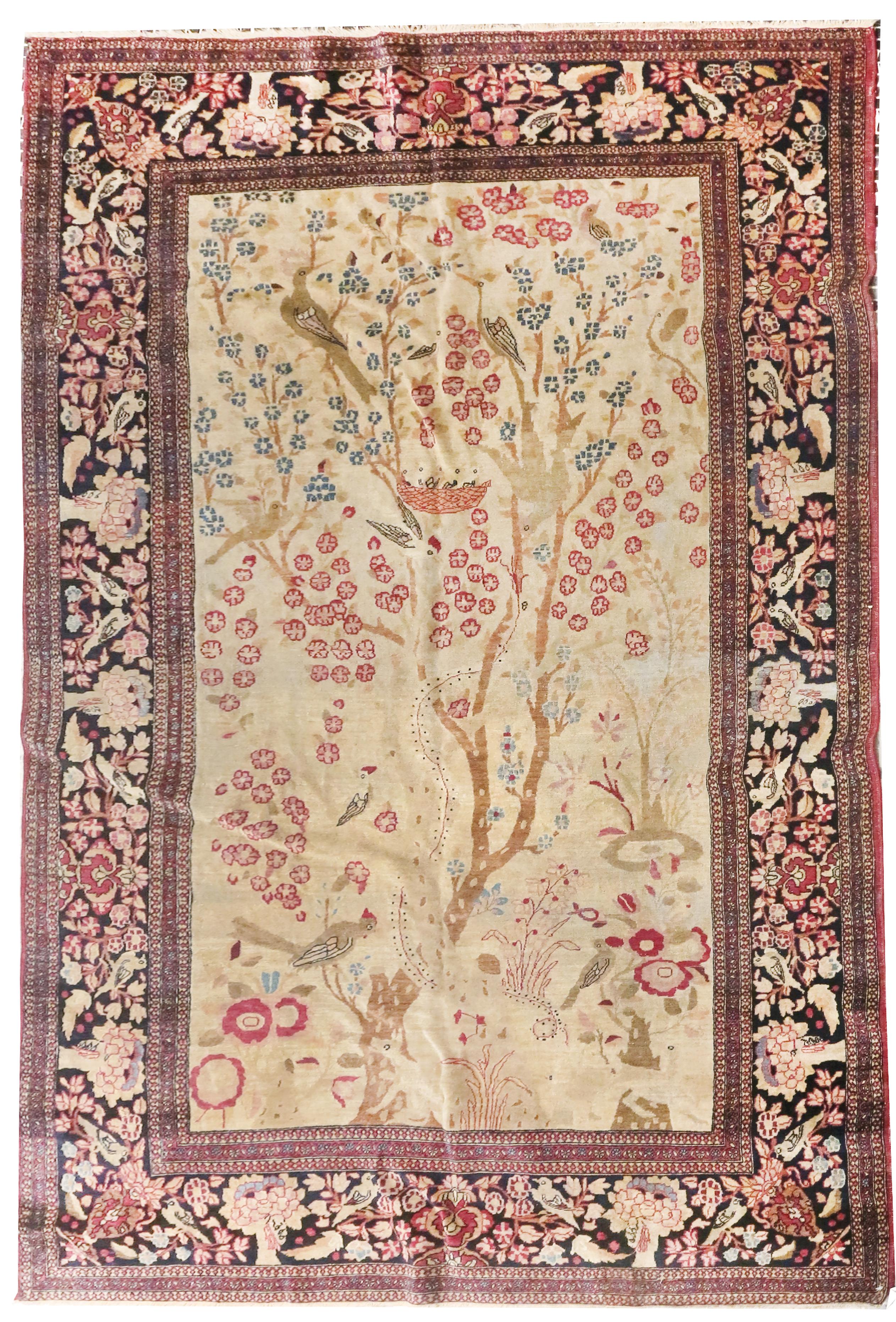 Antiker persischer Isfahan-Teppich (Ahmad) aus Persien (Persisch) im Angebot