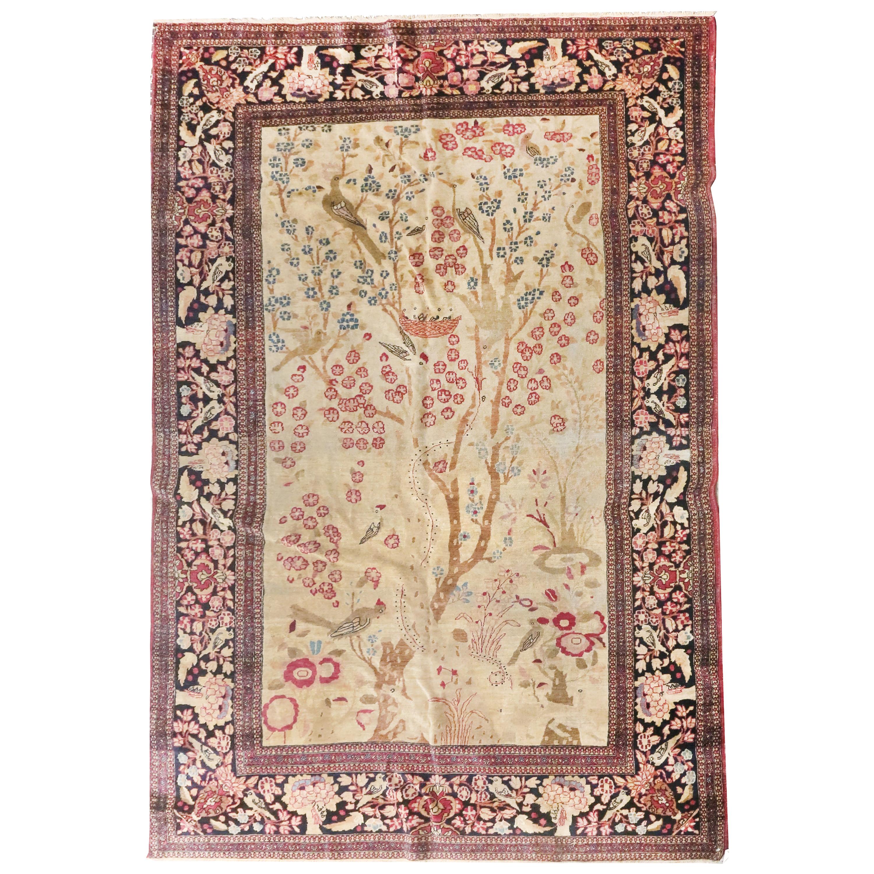 Antique Persian Isfahan (Ahmad) Area Rug For Sale