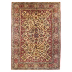 Fine Antique Persian Isfahan Rug 7'7'' x 10'11''