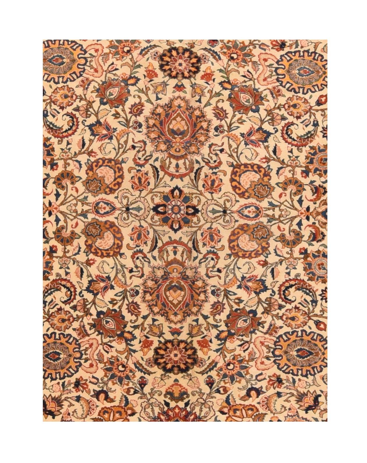 Feiner antiker persischer Kashan-Teppich 10'11'' x 14'0'' (Persisch) im Angebot