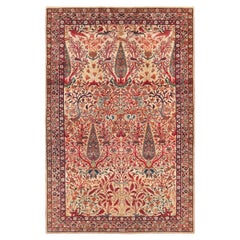Fine Antique Persian Kerman Rug. Size: 4 ft 1 in x 6 ft 3 in (1.24 m x 1.9 m)