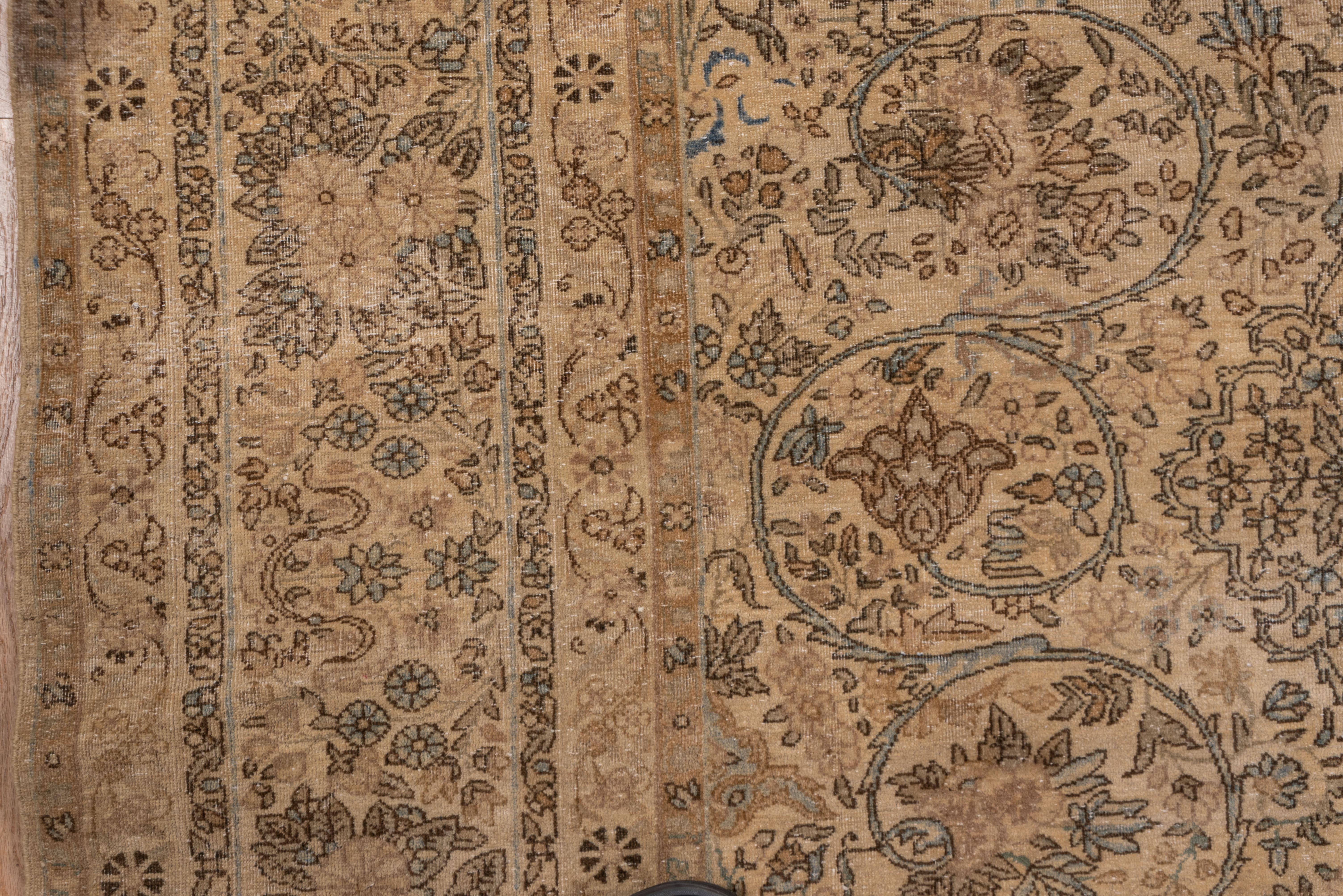 Early 20th Century Fine Antique Persian Kerman Rug with Light Blue Accents, circa 1930s