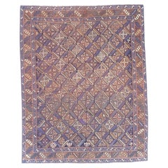Fine Antique Persian Khamseh Tribal Wool Rug 4'8" x 5’10”