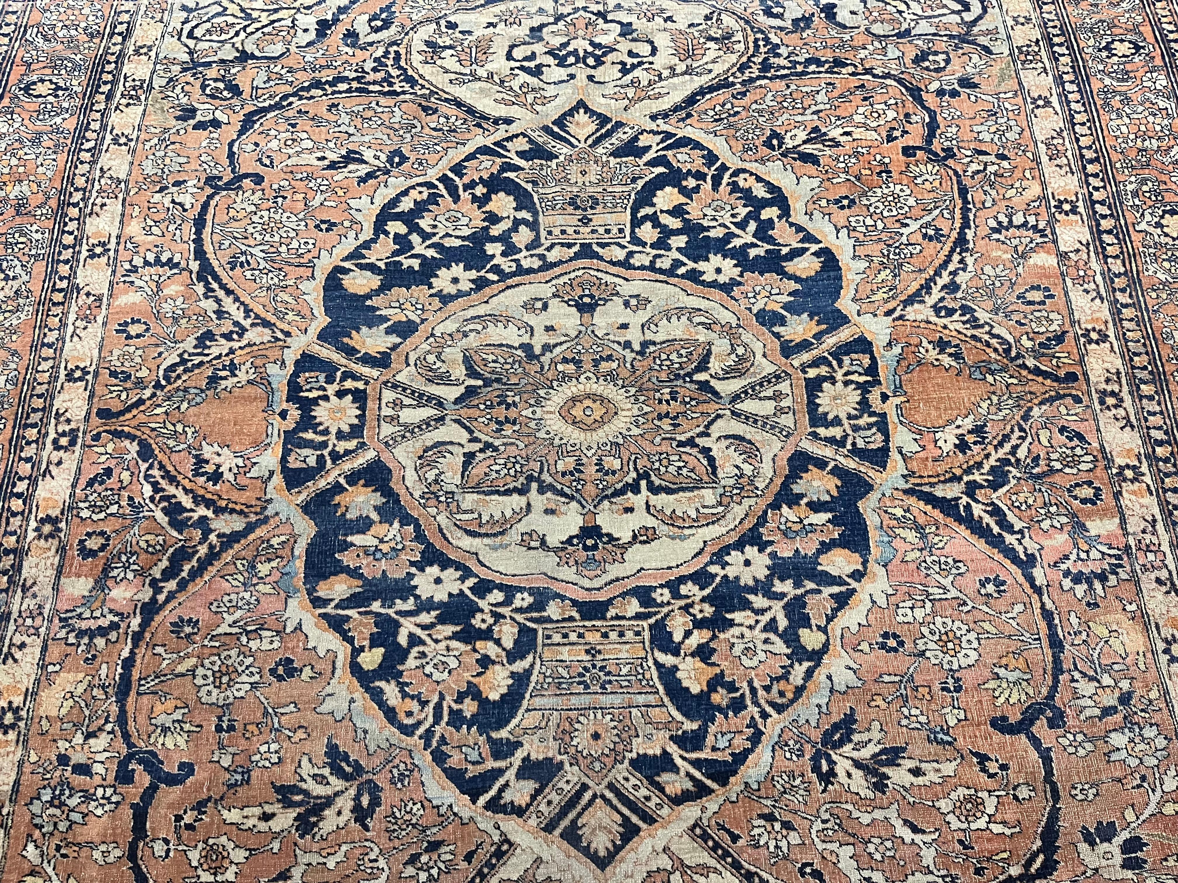 Feiner antiker persischer Khorasan-Teppich 6'1 x 7'9 im Angebot 1