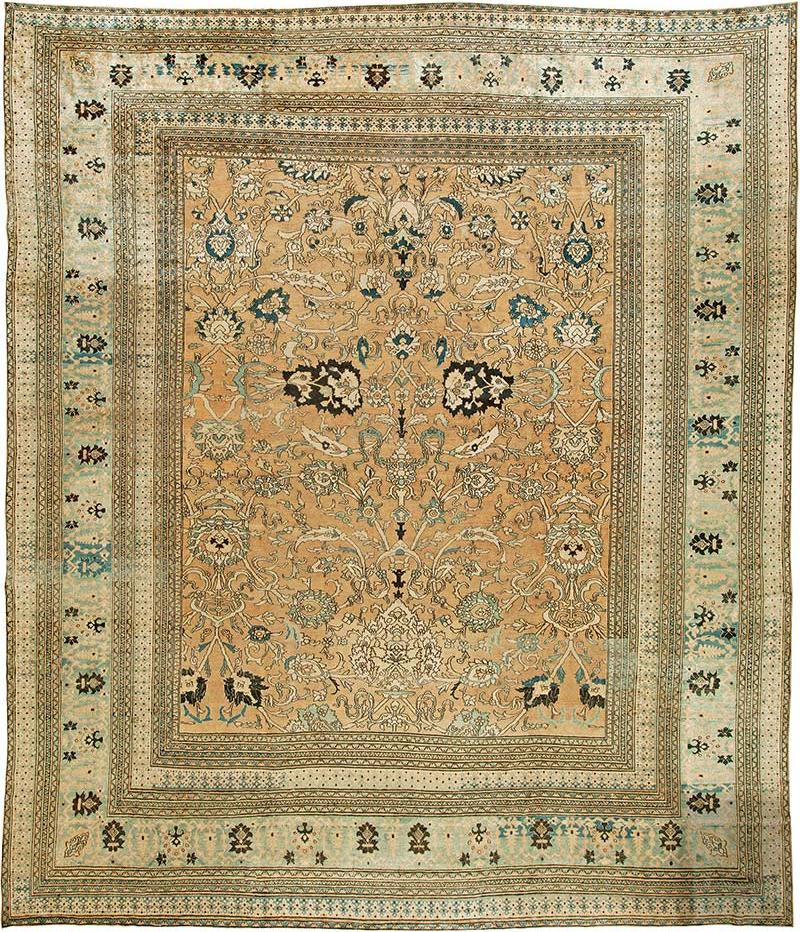 Antique Persian Khorassan Handmade Wool Rug