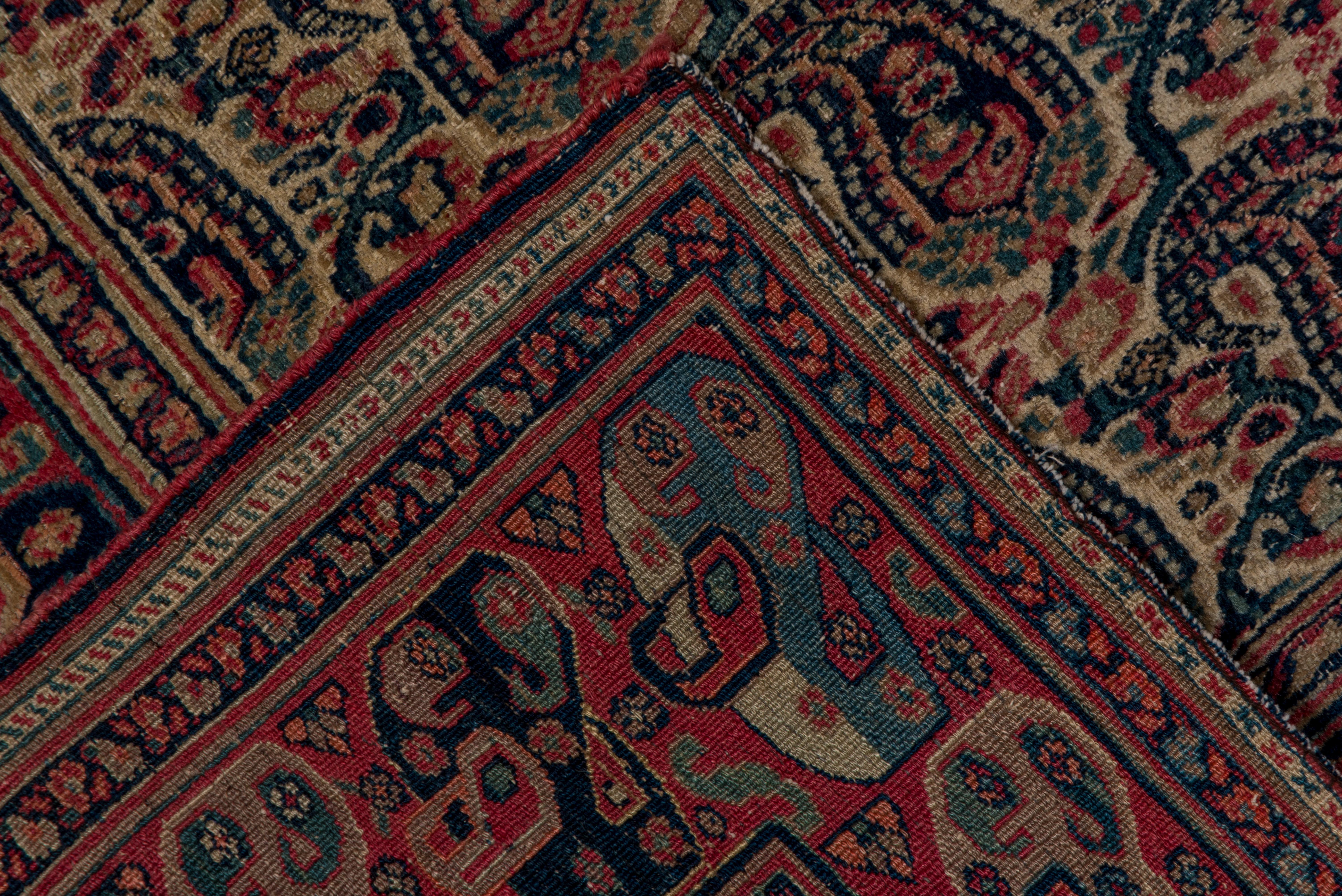 Wool Fine Antique Persian Khorassan Rug, All-Over Paisley Field, circa 1900s For Sale