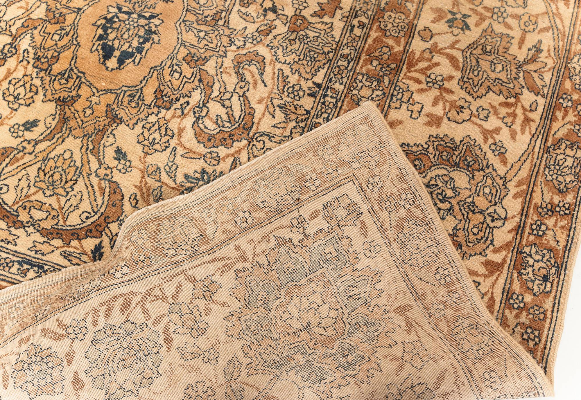 Antique Persian Kirman Handmade Rug 'Size Adjusted' For Sale 2