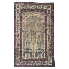 Tapis ancien Persan Lavar Kerman 4'1" x 6'8" (en anglais)