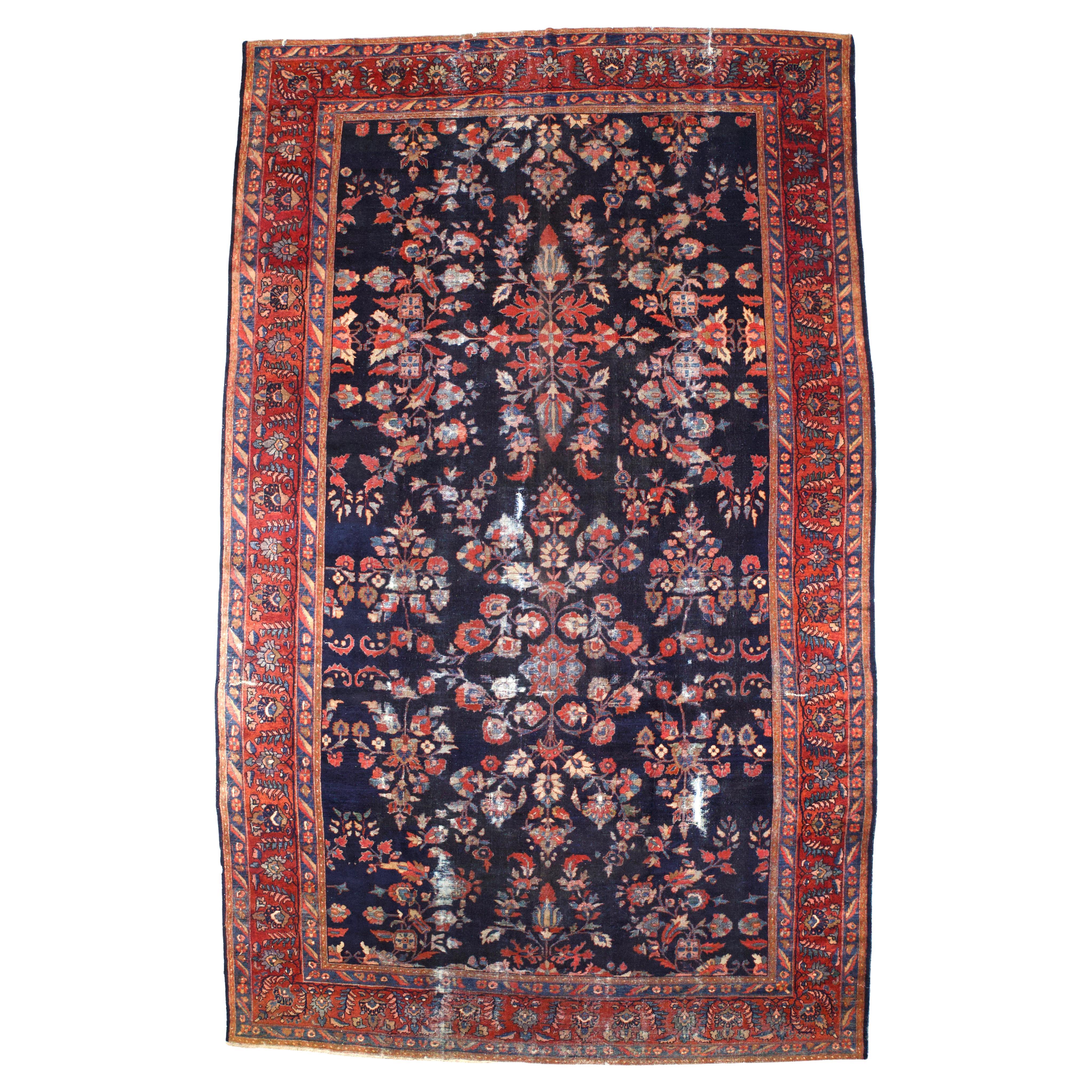 Fine Antique Persian Mahal Rug 10’0" x 16’5”