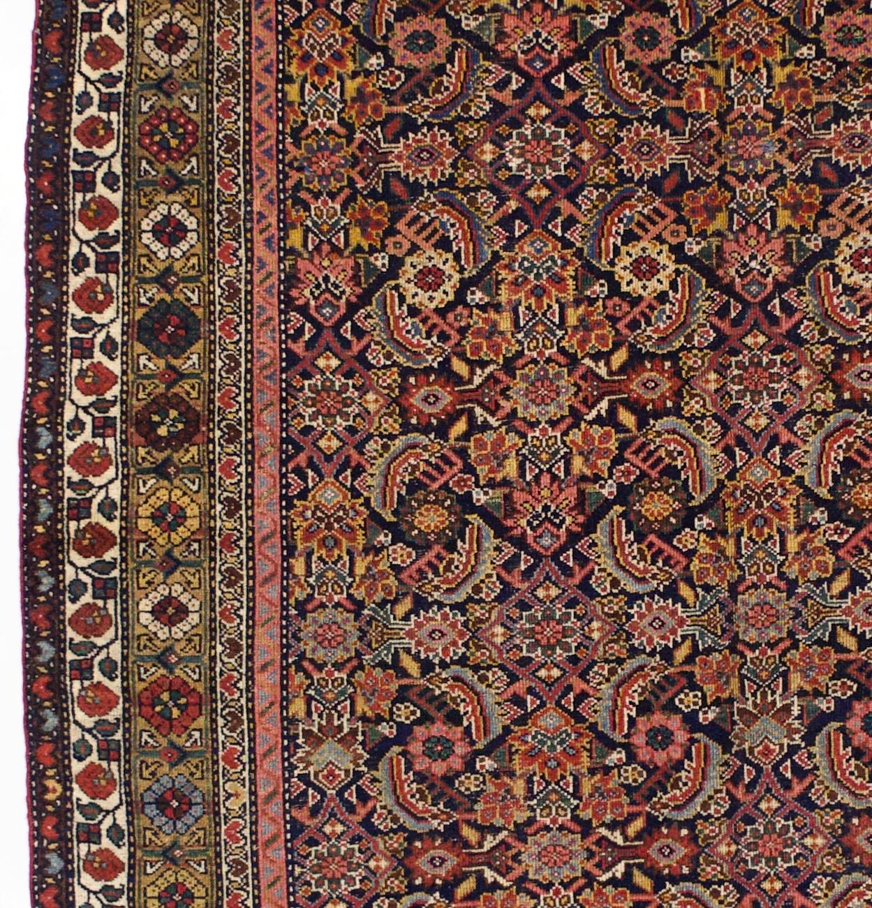 Fina Alfombra Persa Antigua Mahal 6'1