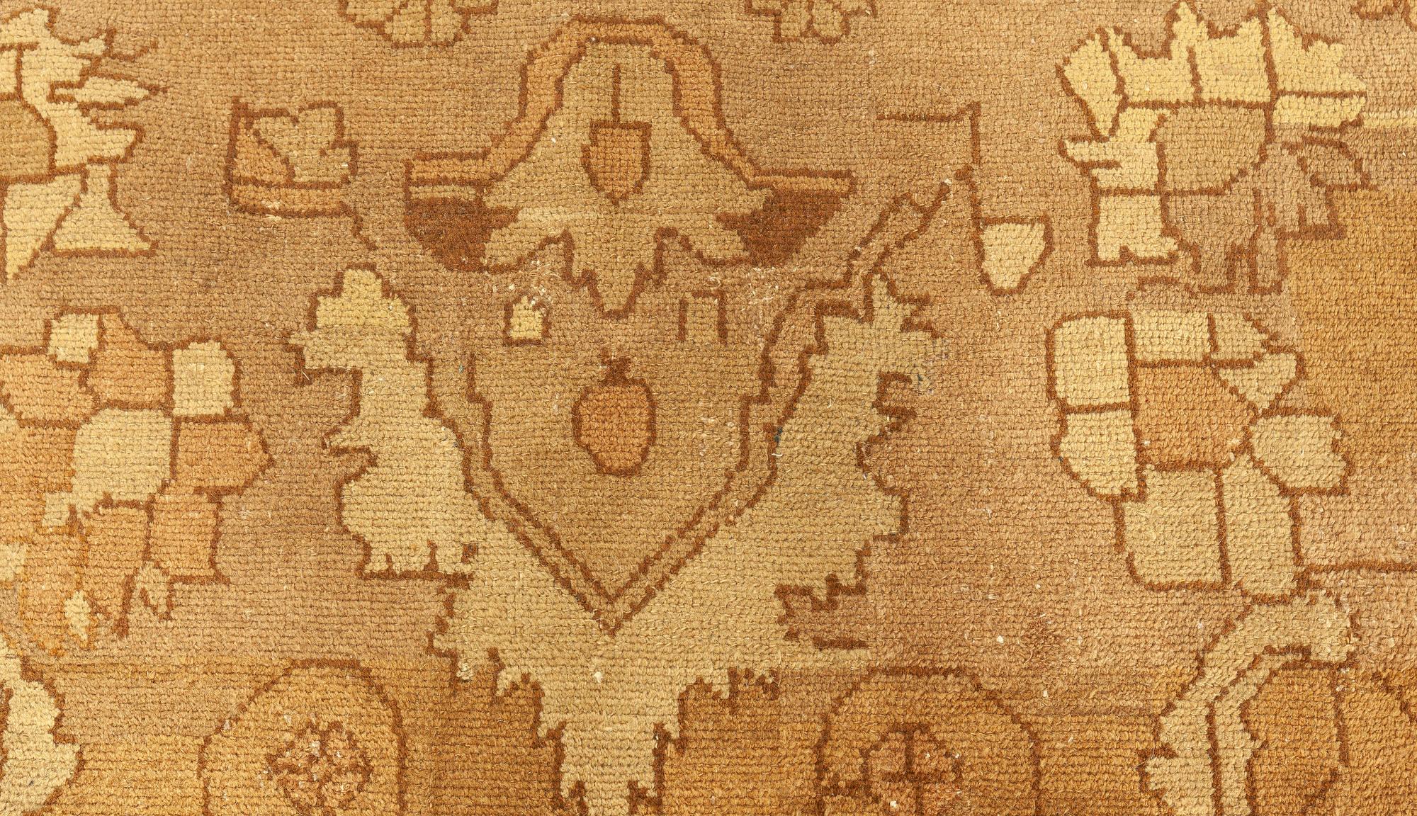 Antiquités - Tapis persan en laine fait à la main Malayer
Taille : 10'5