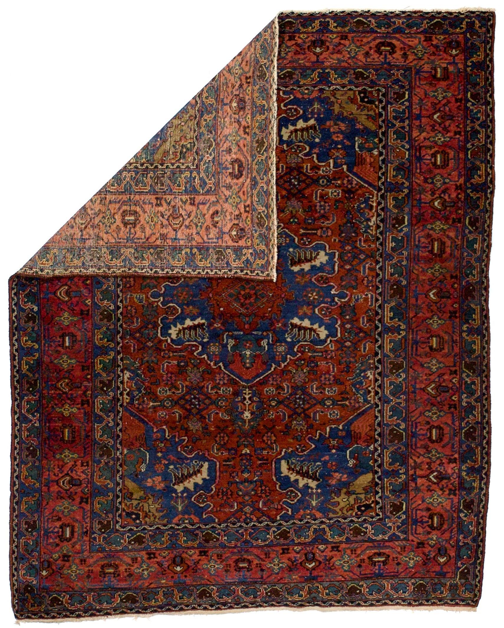 Fine Antique Persian Malayer Rug 4'10