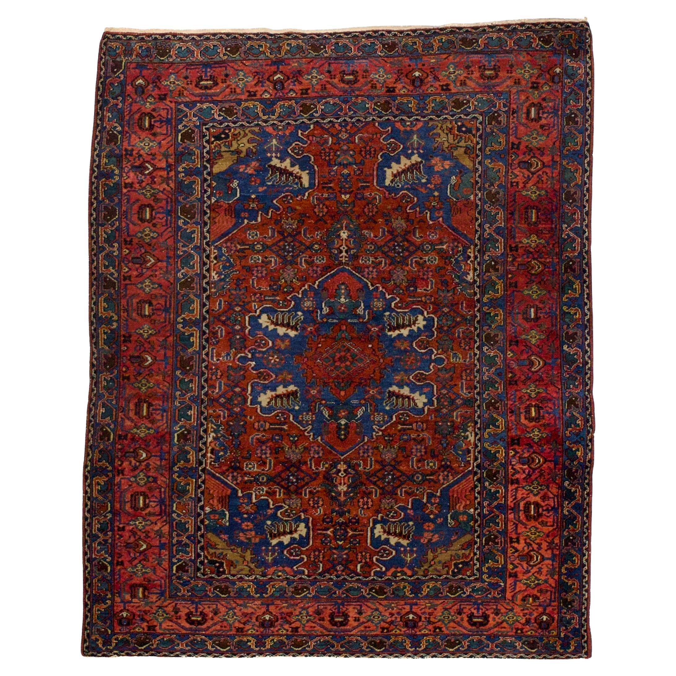 Fine Antique Persian Malayer Rug 4'10" x 6’1"