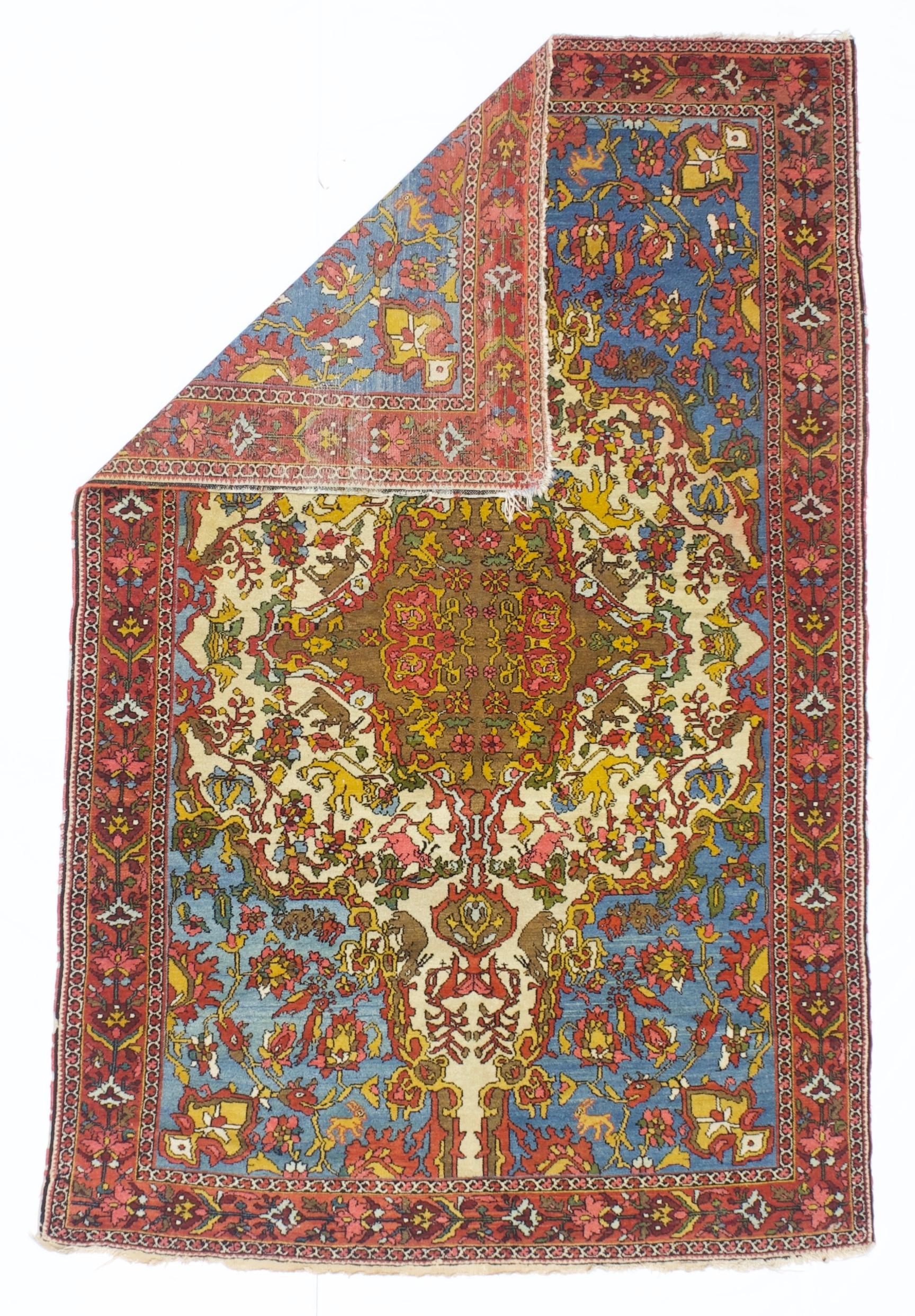 Tapis ancien persan Malayer 4'6