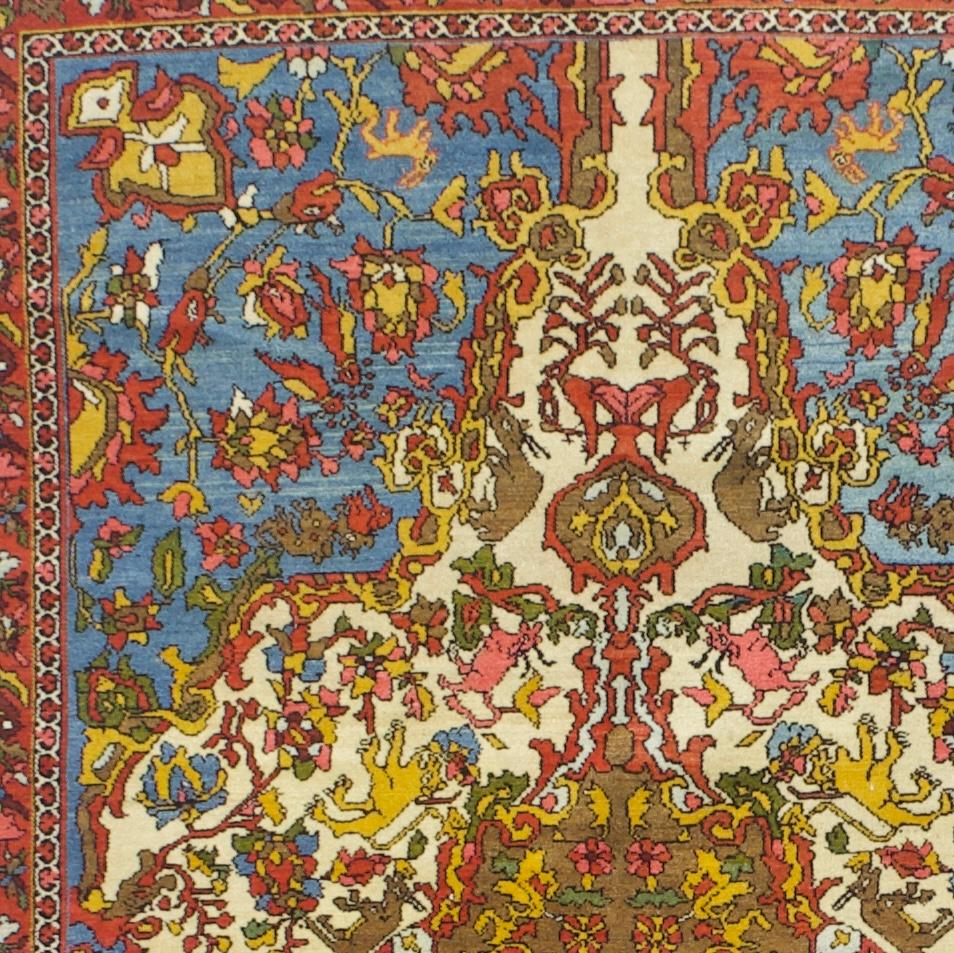 Tapis ancien persan Malayer 4'6