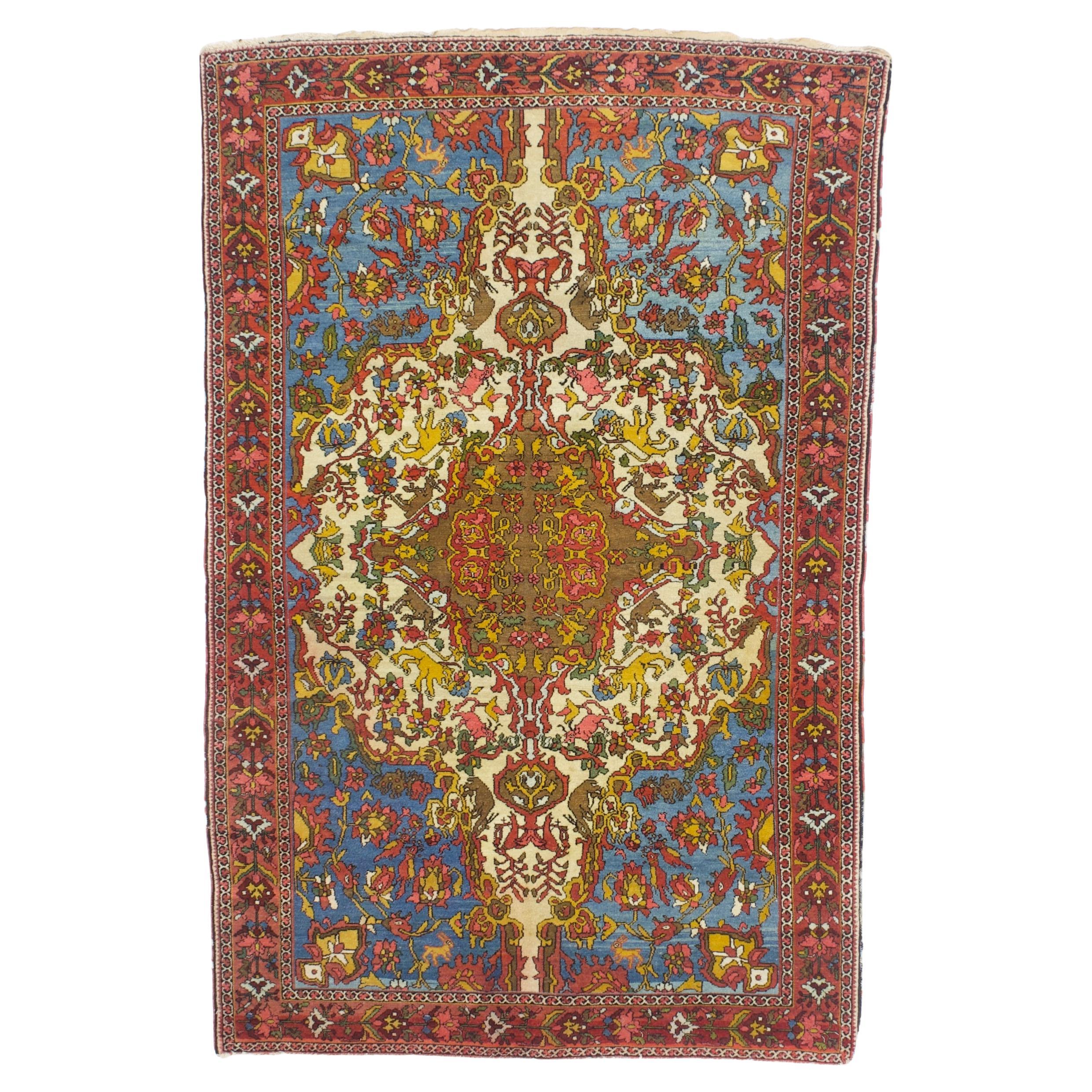 Fine Antique Persian Malayer Rug 4'6" x 7’0"