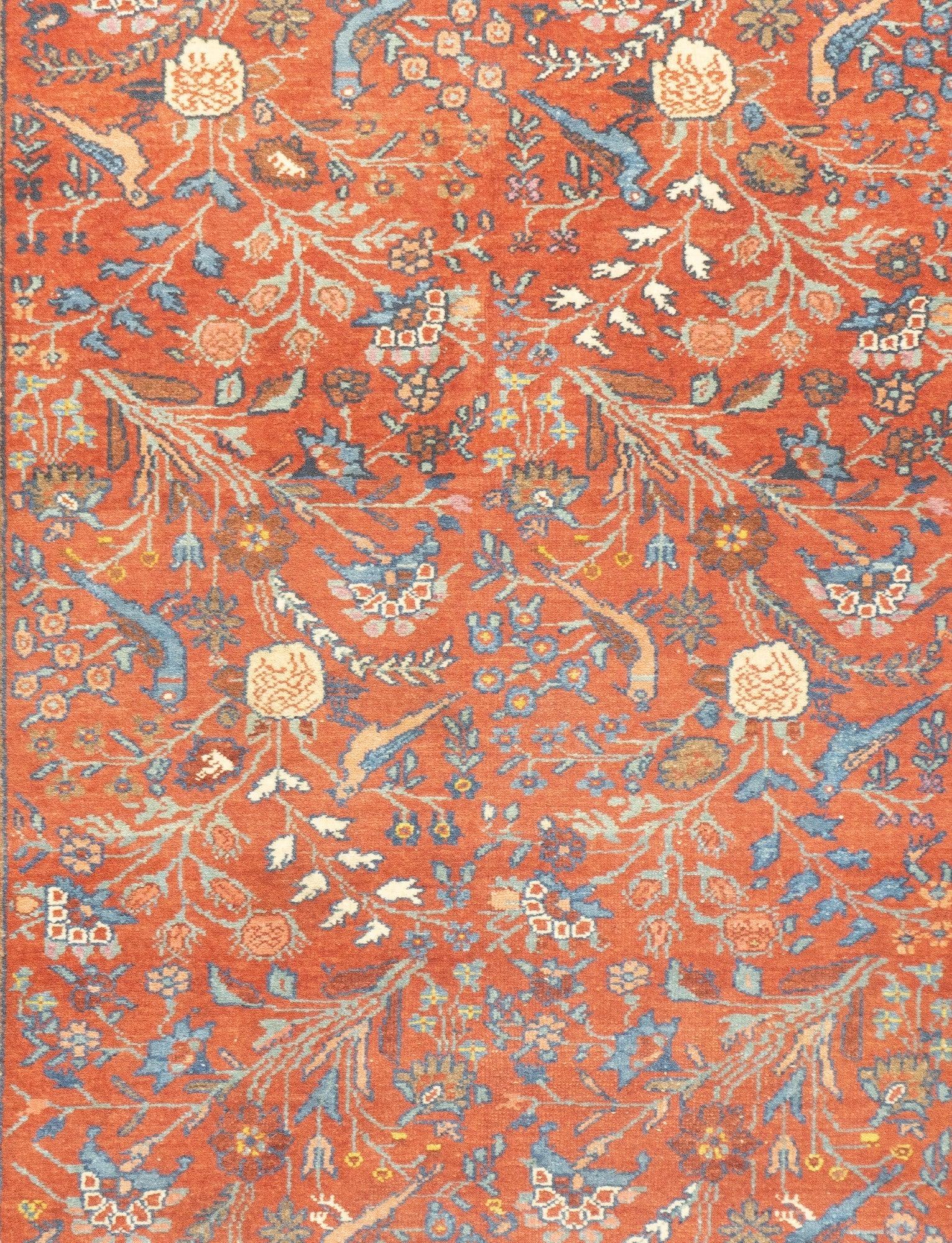 Antiker persischer Malayer-Teppich aus Persien, 4'7'' x 6'1'' (Persisch) im Angebot