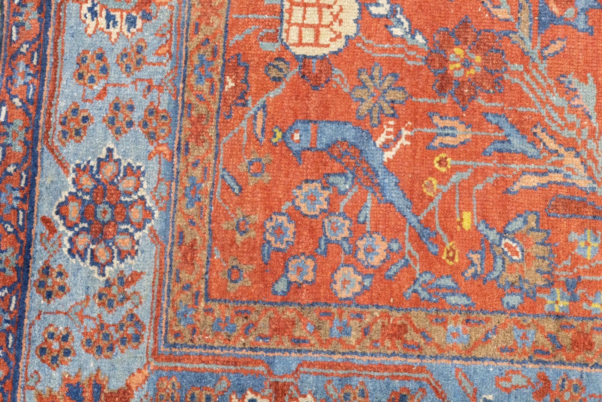 Antiker persischer Malayer-Teppich aus Persien, 4'7'' x 6'1'' im Zustand „Gut“ im Angebot in New York, NY