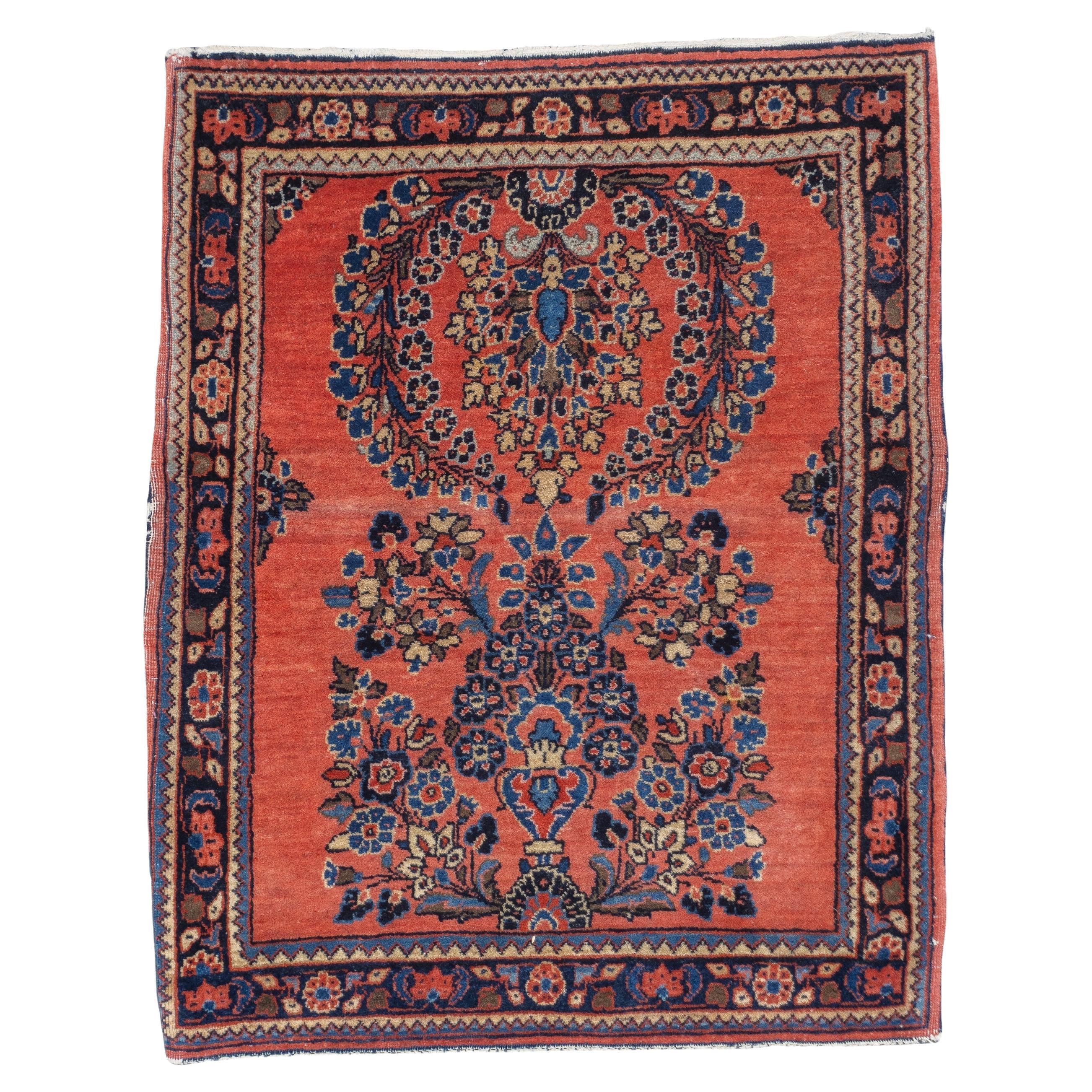 Fine Antique Persian Mohajeran Sarouk Rug 2'0" x 2'6''