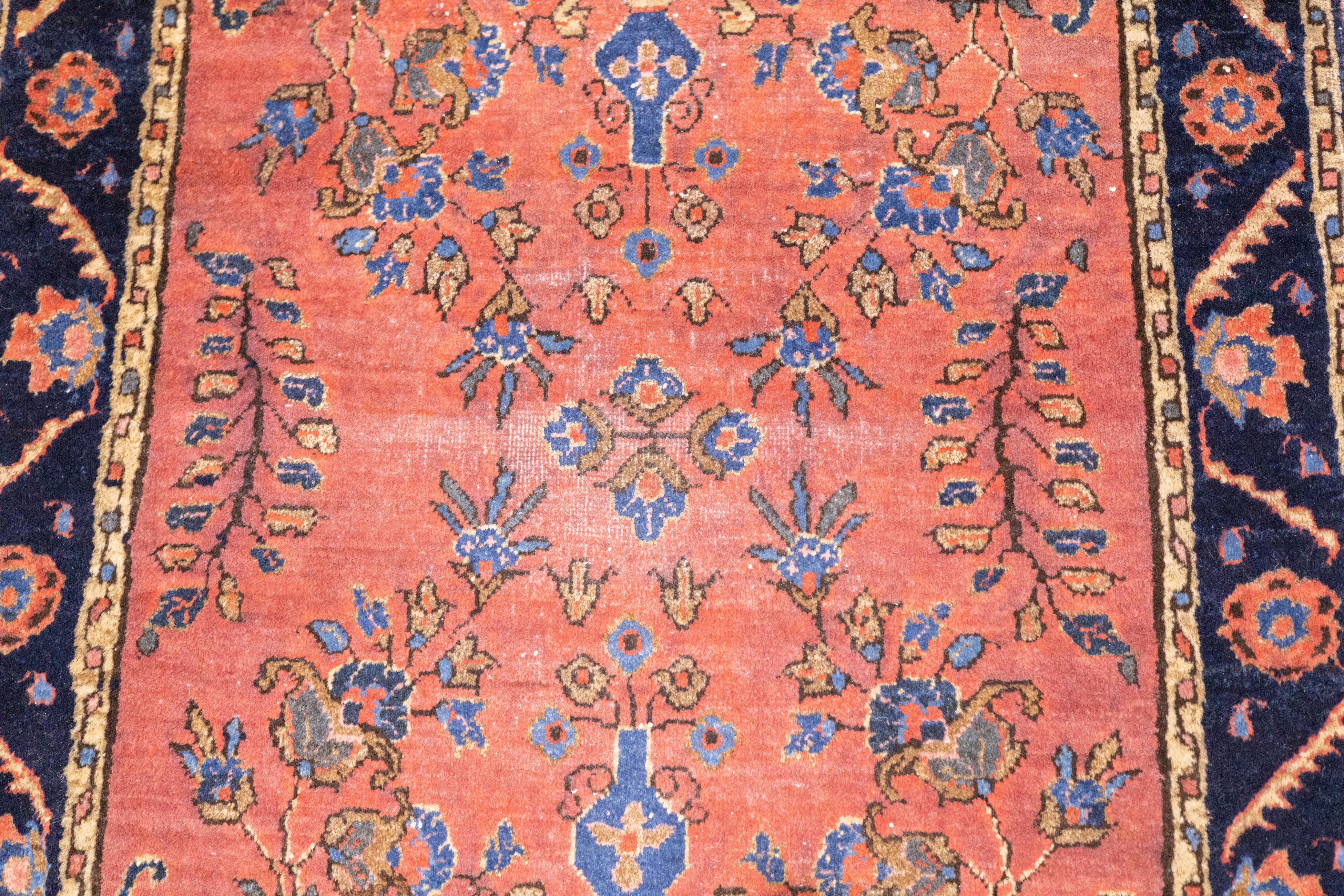 Antiker persischer Mohajeran Sarouk-Teppich aus Sarouk, 2'1'' x 2'4'' (Wolle) im Angebot