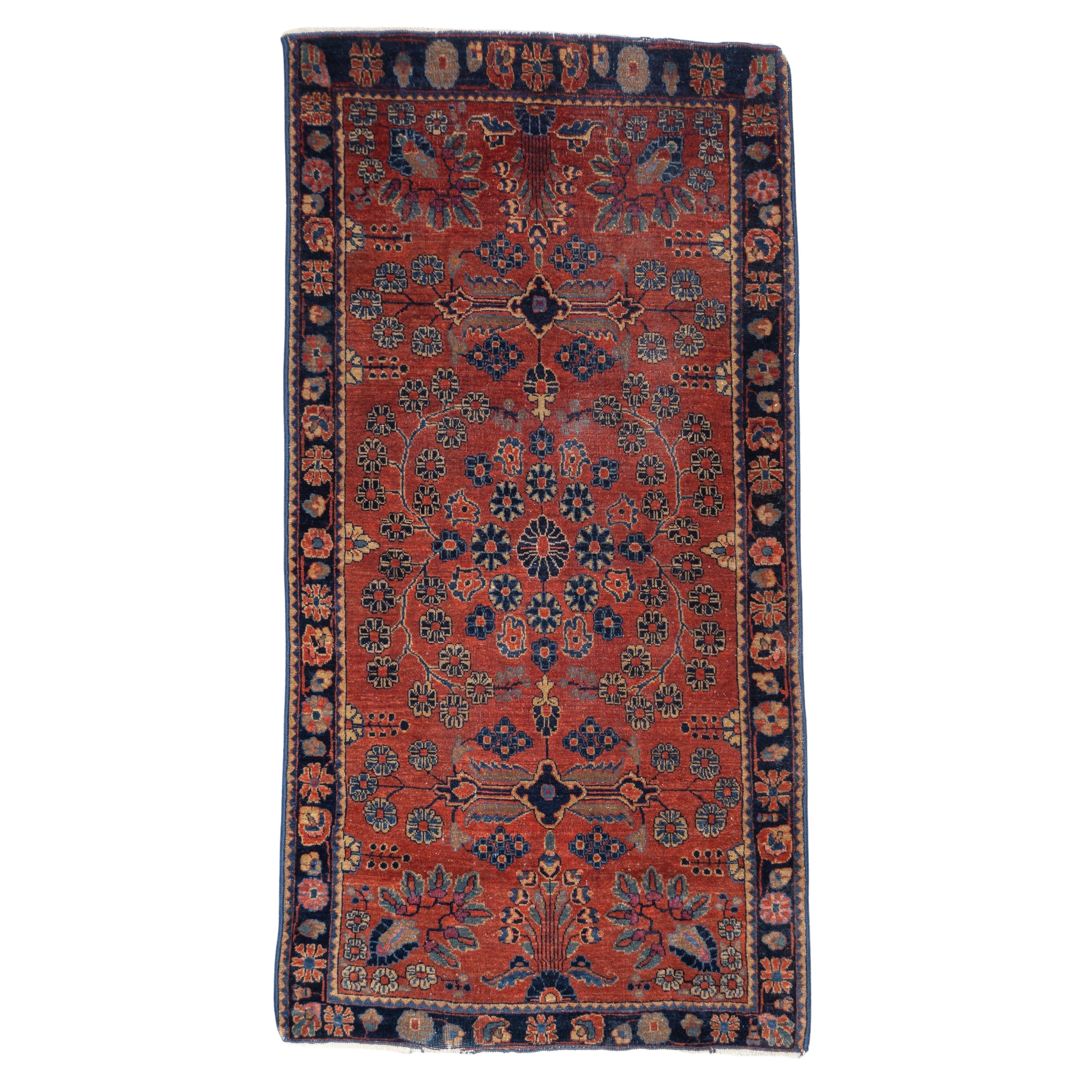 Fine Antique Persian Mohajeran Sarouk Rug 2'5'' x 4'9''