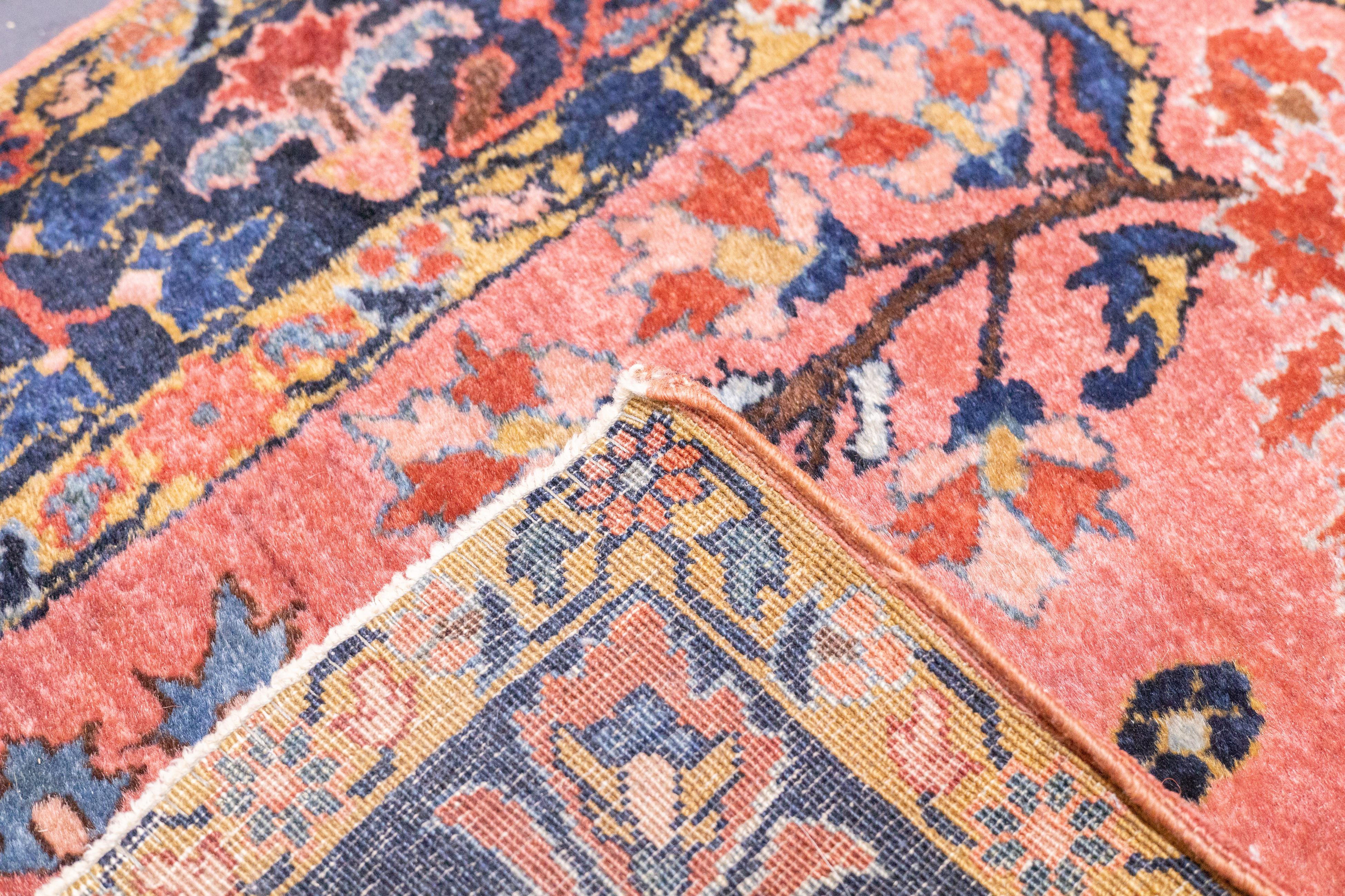 Antiker persischer Mohajeran Sarouk-Teppich aus Sarouk, 2'6'' x 4'10'' im Angebot 3