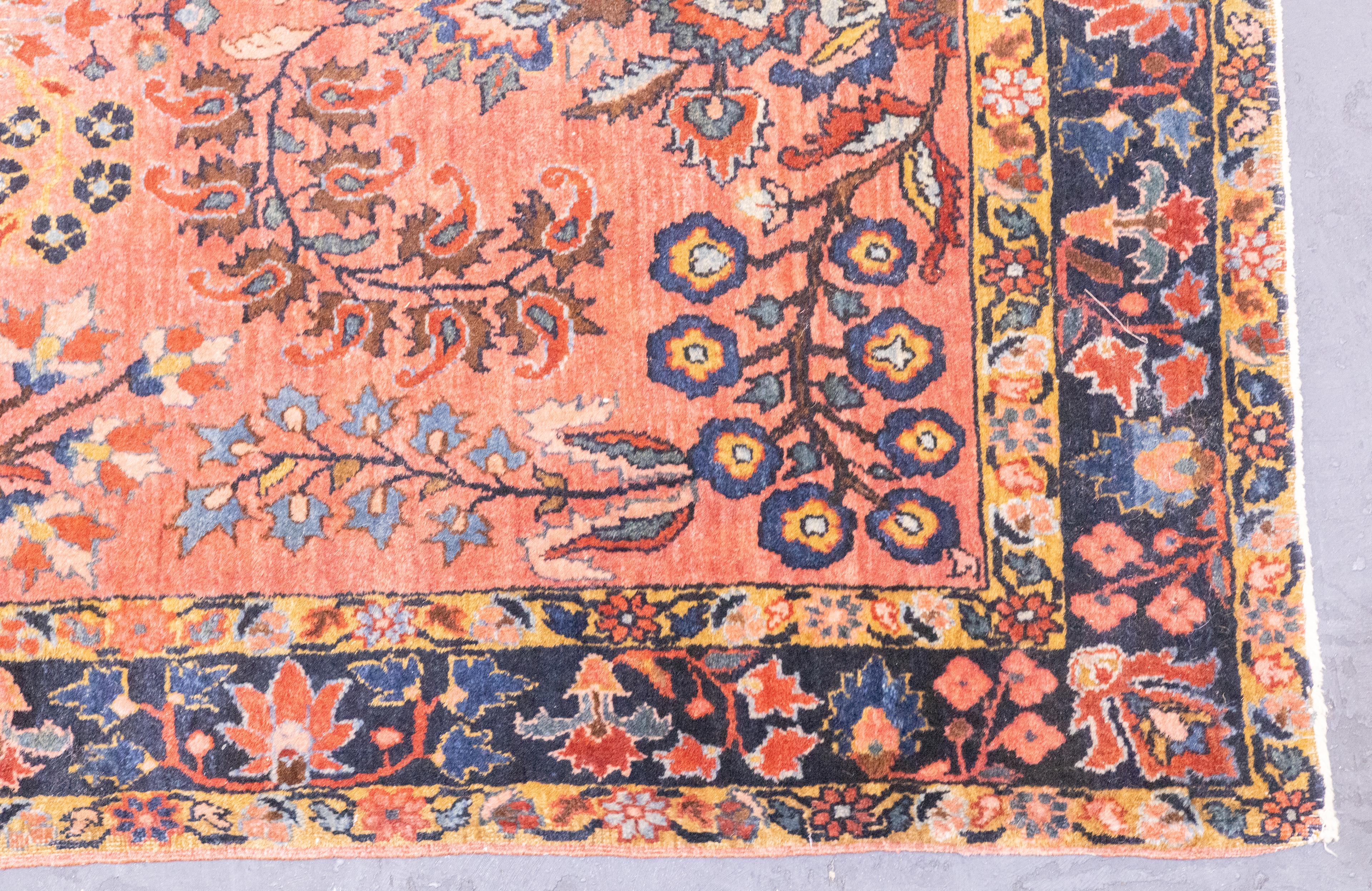 Antiker persischer Mohajeran Sarouk-Teppich aus Sarouk, 2'6'' x 4'10'' (Handgeknüpft) im Angebot