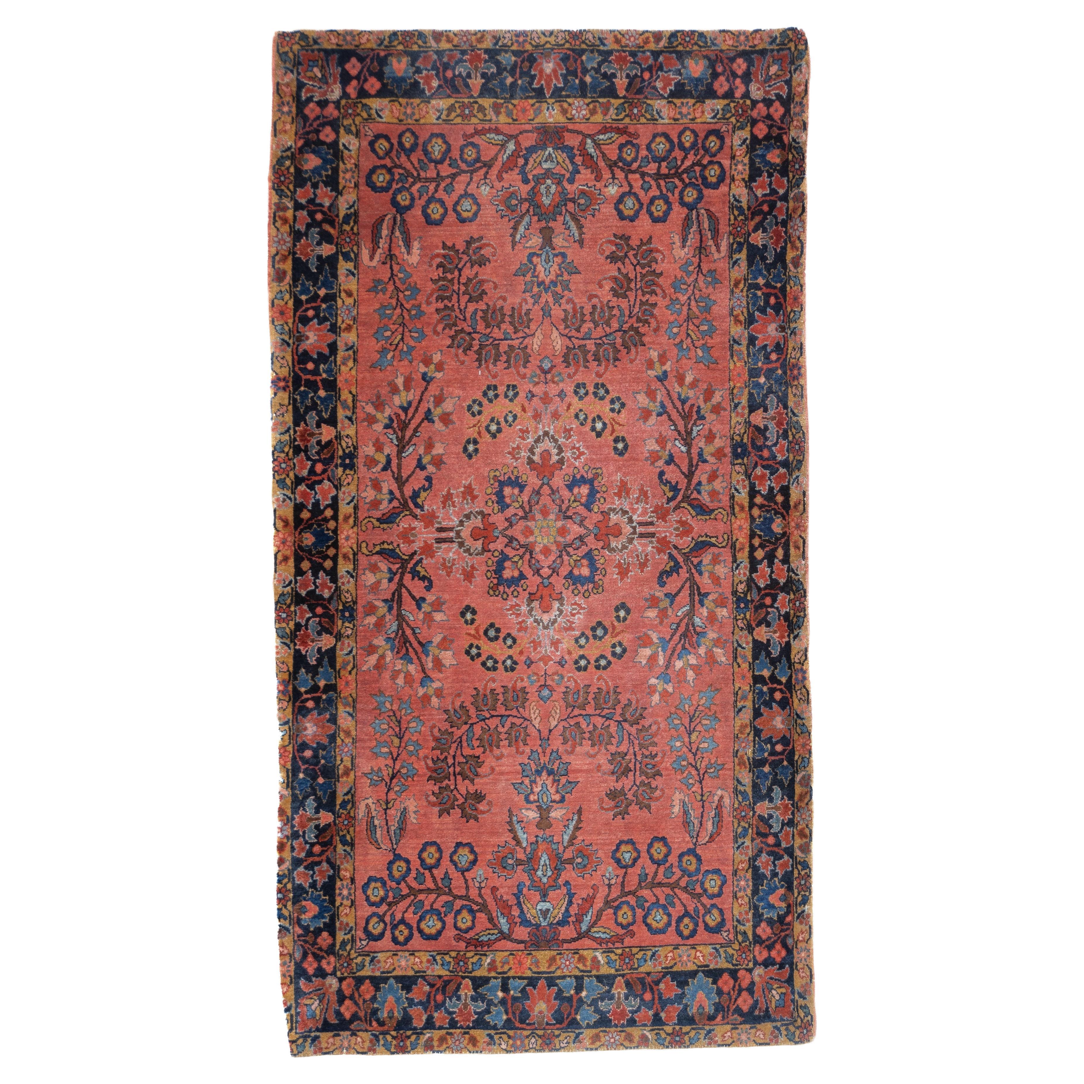 Fine Antique Persian Mohajeran Sarouk Rug 2'6'' x 4'10''