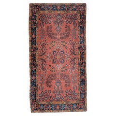 Fine Antique Persian Mohajeran Sarouk Rug 2'6'' x 4'10''
