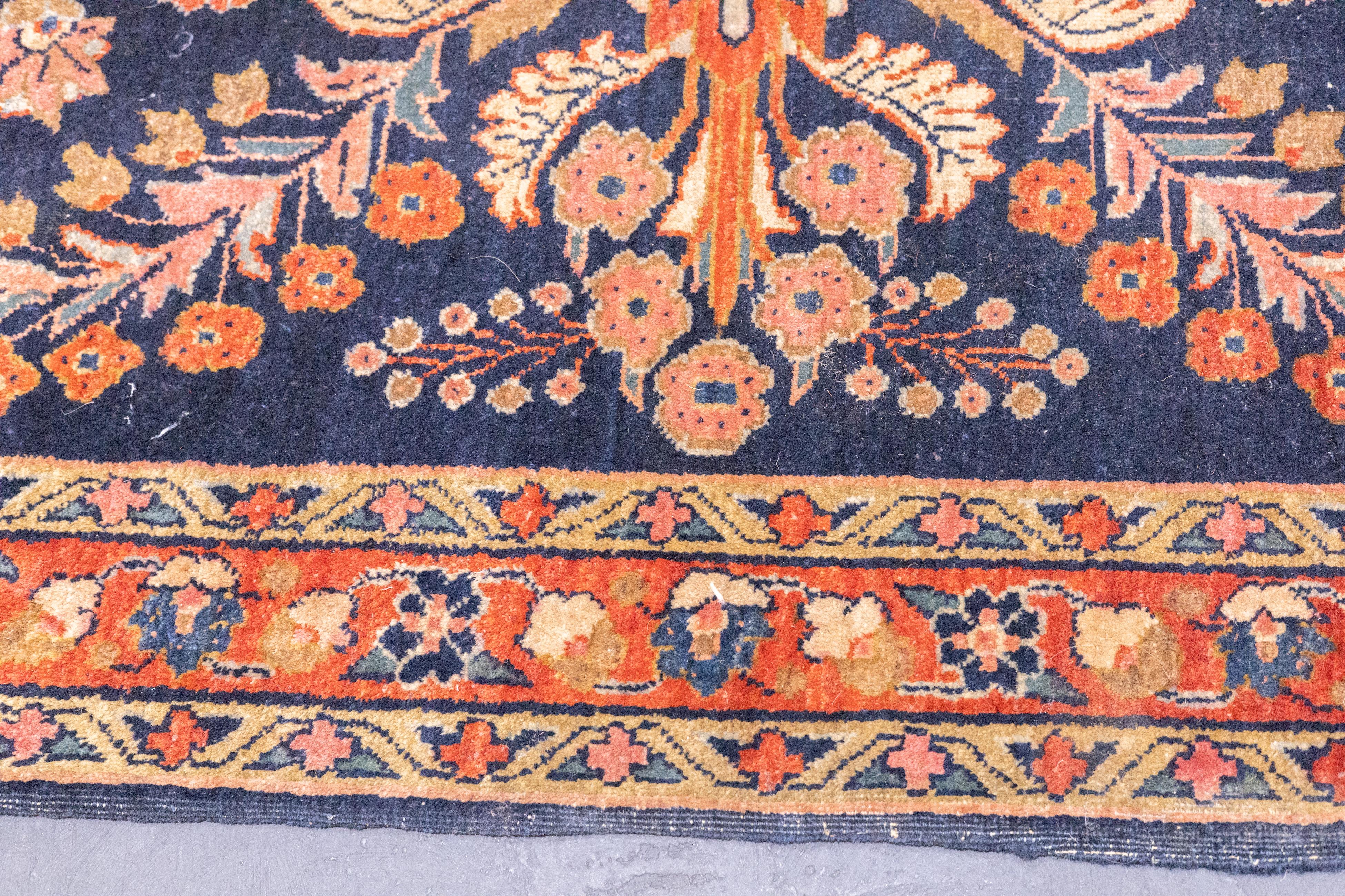 Antiker persischer Mohajeran Sarouk-Teppich aus Sarouk, 2'7'' x 5'4'' im Angebot 3