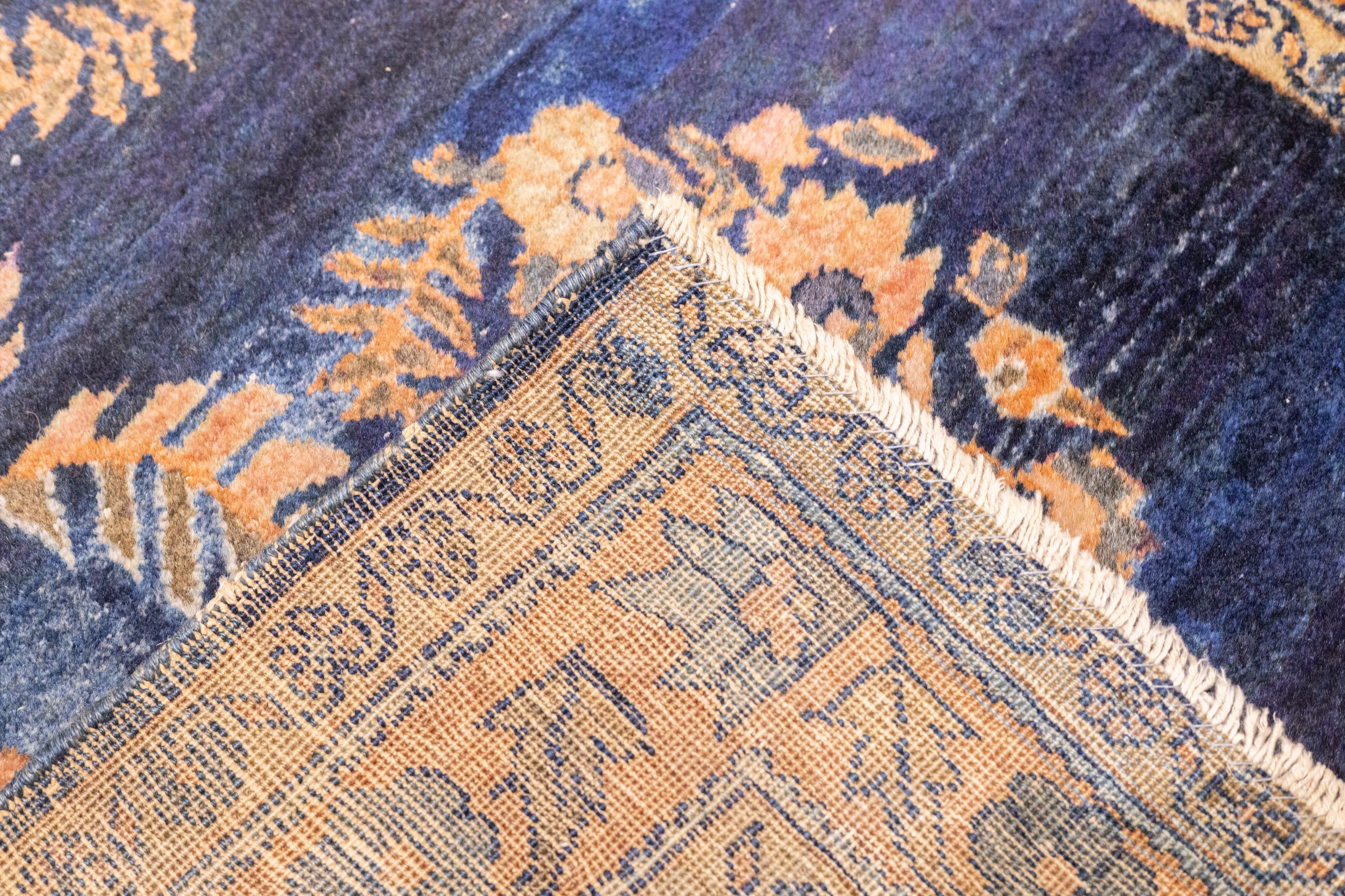 Antiker persischer Mohajeran Sarouk-Teppich aus Sarouk, 3'4'' x 4'11'' im Angebot 3