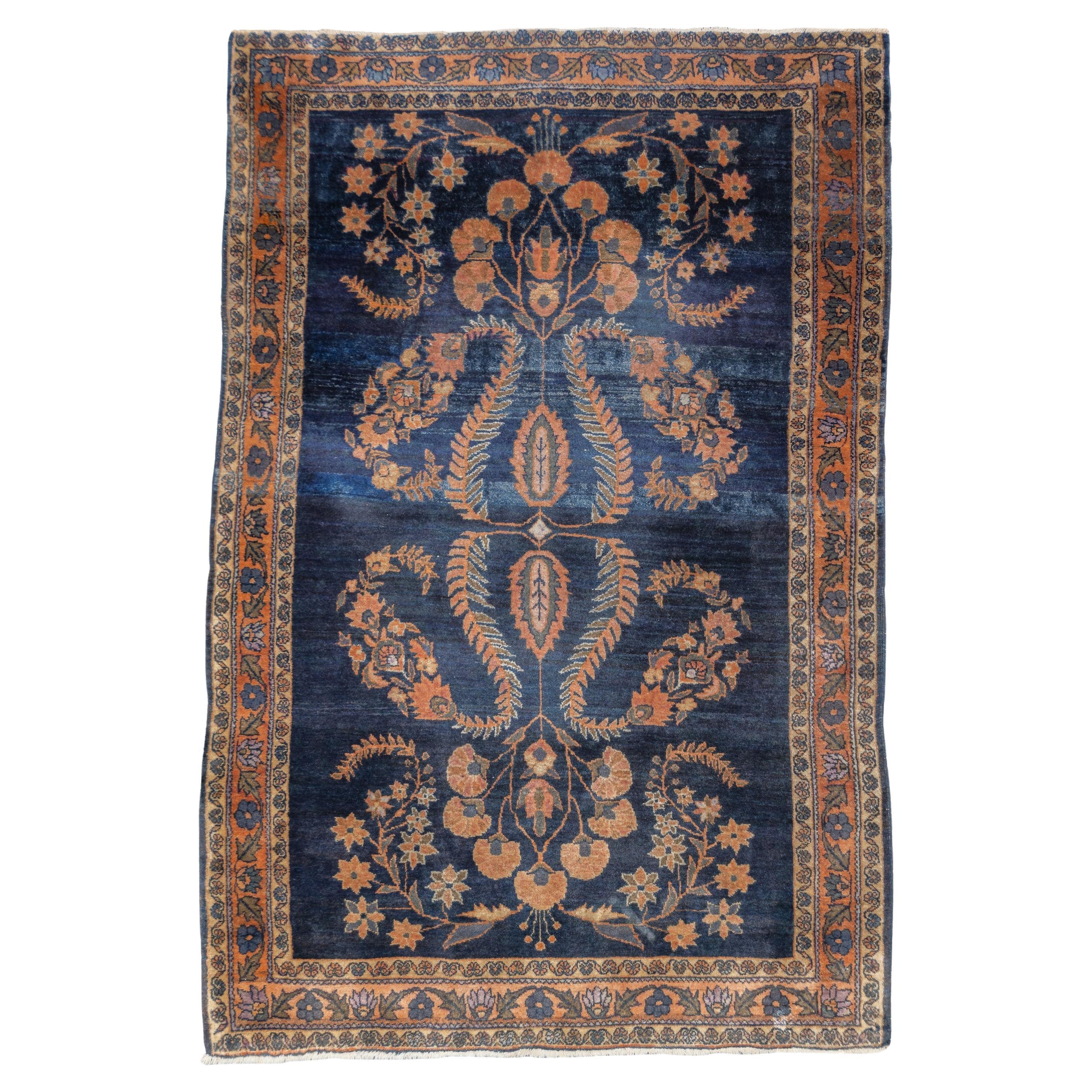Fine Antique Persian Mohajeran Sarouk Rug 3'4'' x 4'11''