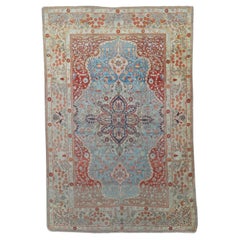 Fine Antique Persian Mohtasham Kashan Rug 4’5” x 6’6”