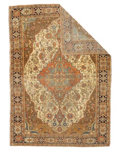 Fine Antique Persian Mohtasham Kashan Rug 4’7" x 6’5"