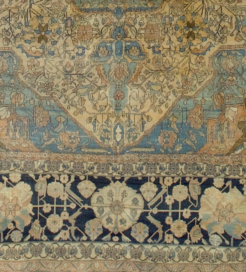 Tappeto antico persiano Mohtasham Kashan 9'6