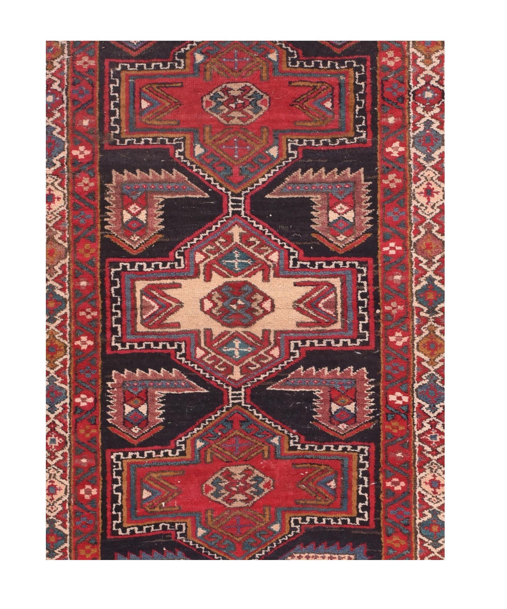 Vintage North West Persian Long Rug In Excellent Condition For Sale In New York, NY