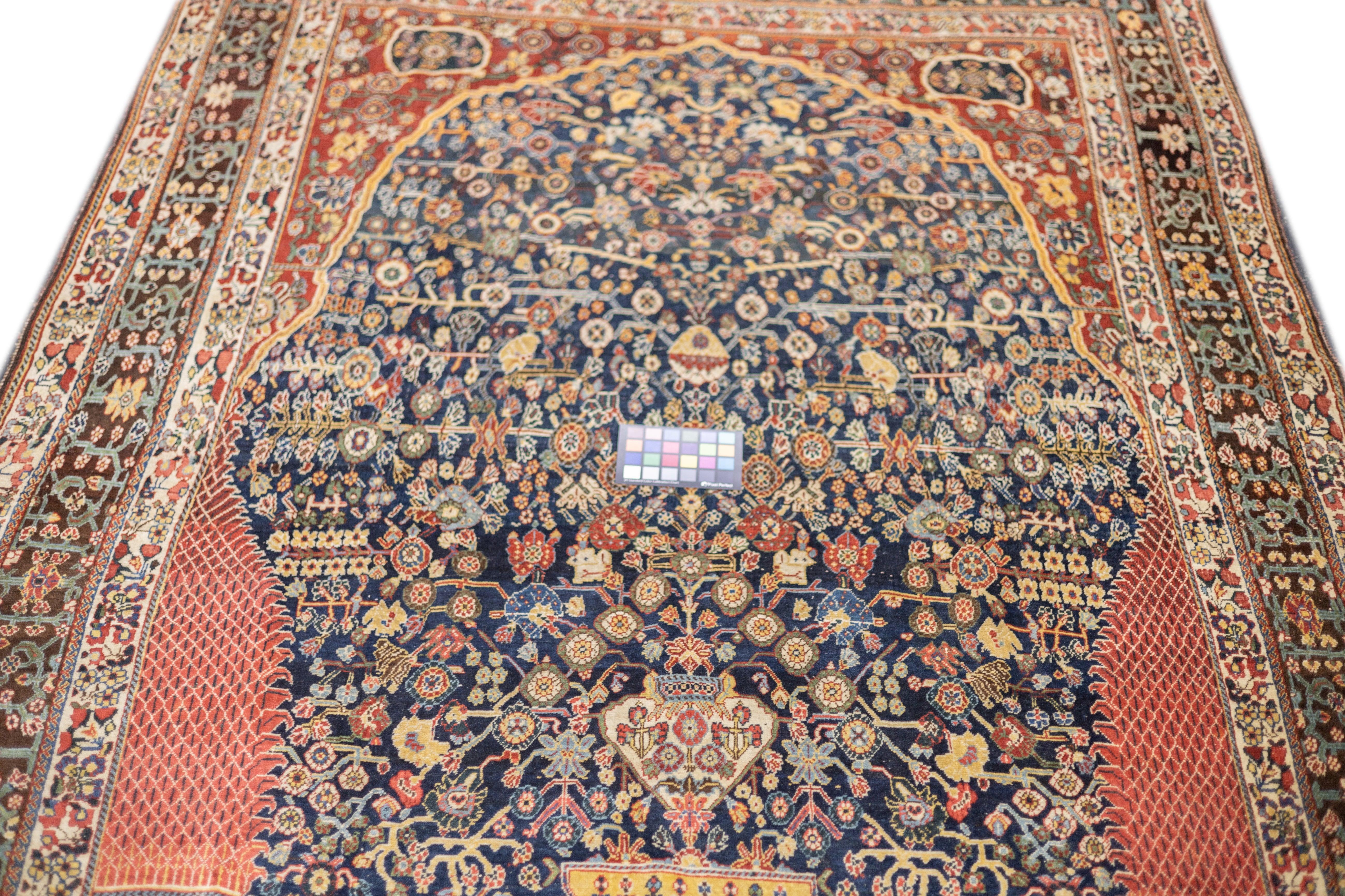 Fine Antique Persian Qashqai Rug 5'7'' x 8'10'' For Sale 3