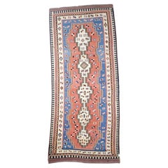 Fine Antique Persian Qashqai Tribal Kilim Rug 5’6” x 13’0"
